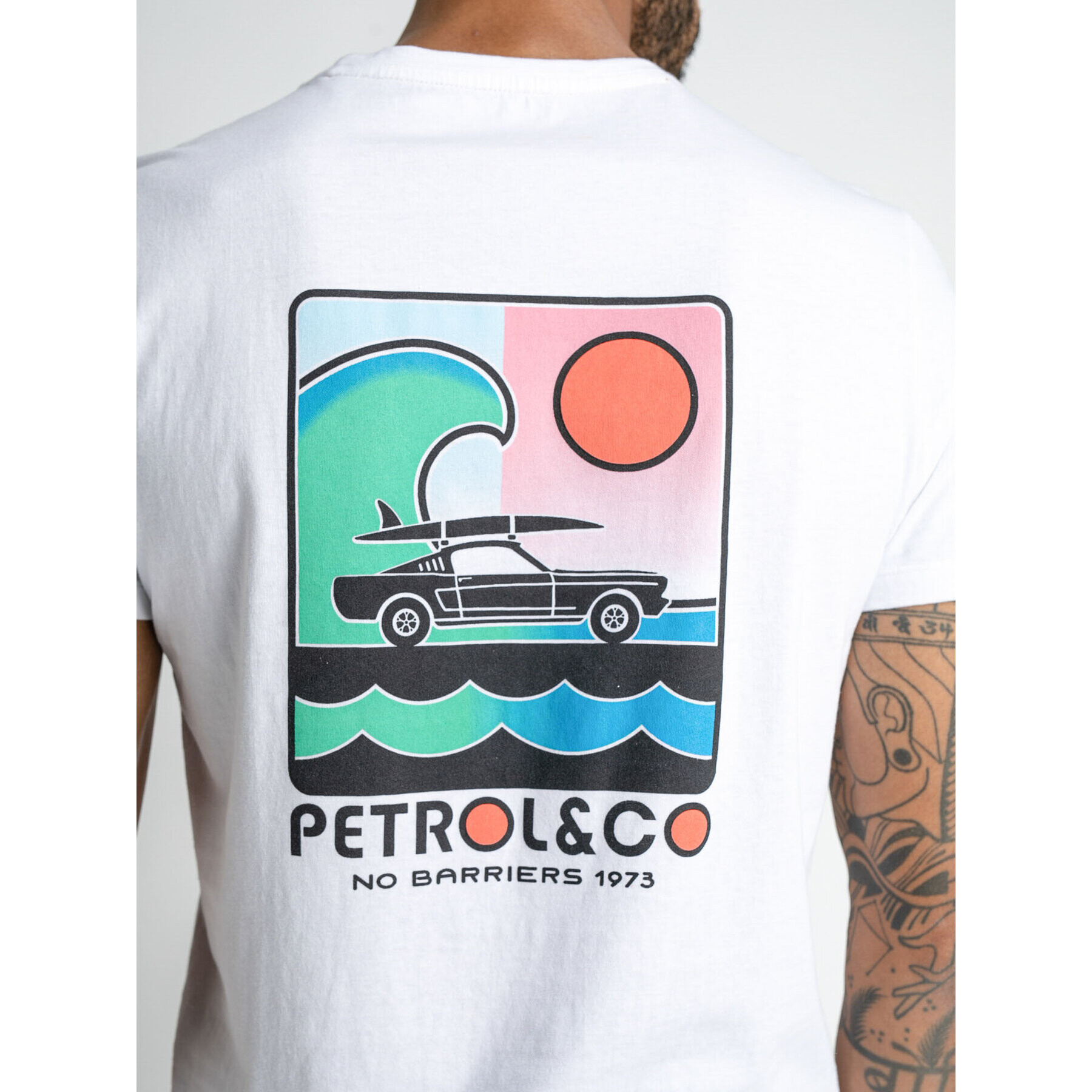 Petrol Industries Tricou M-1030-TSR686 Alb Regular Fit - Pled.ro