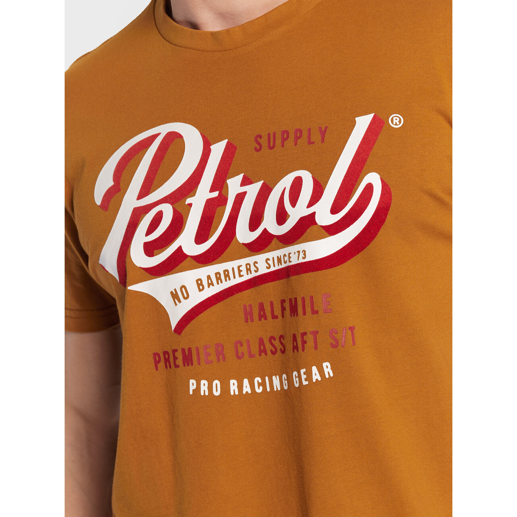 Petrol Industries Tricou M-3020-TSR602 Portocaliu Regular Fit - Pled.ro