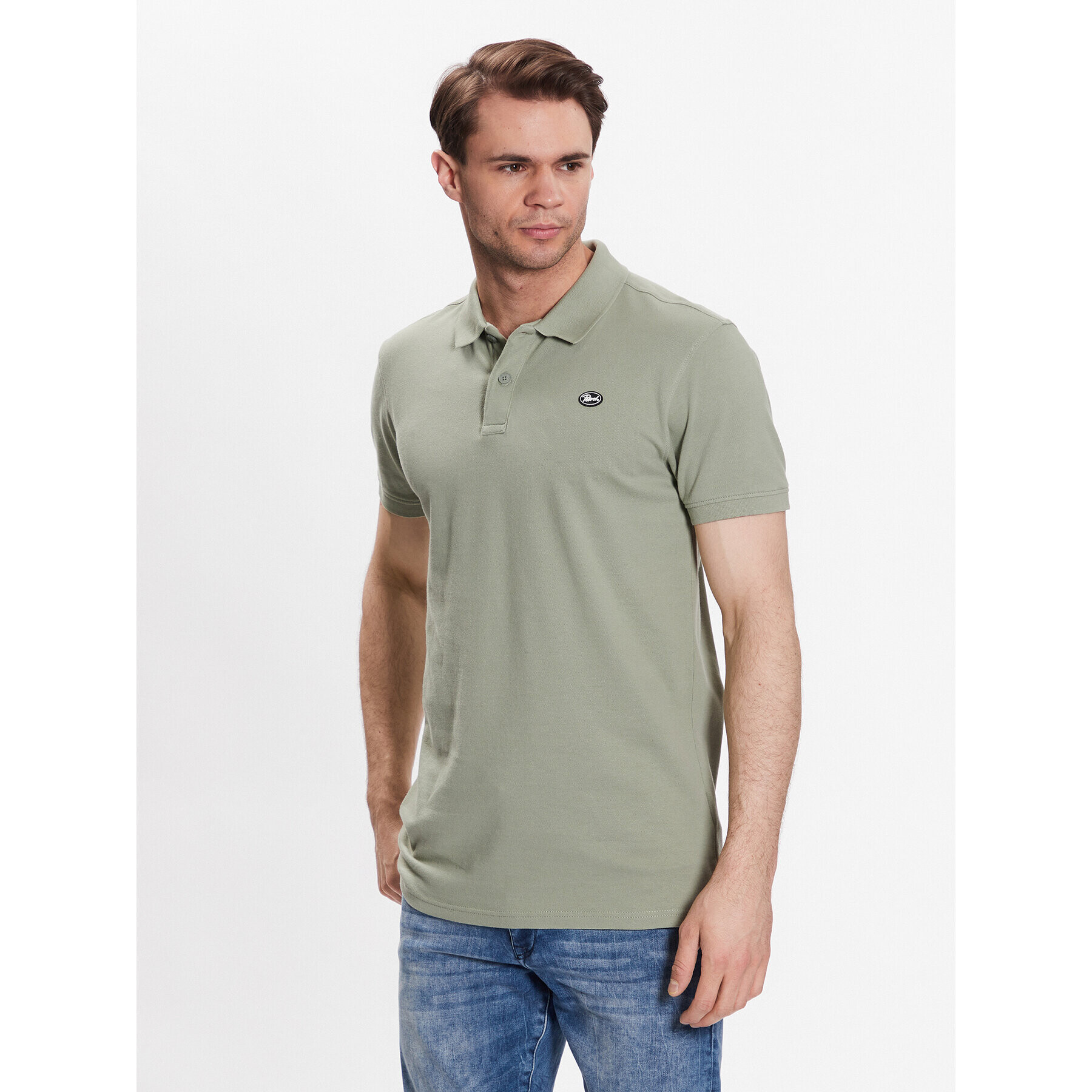 Petrol Industries Tricou polo M-1030-POL945 Verde Regular Fit - Pled.ro