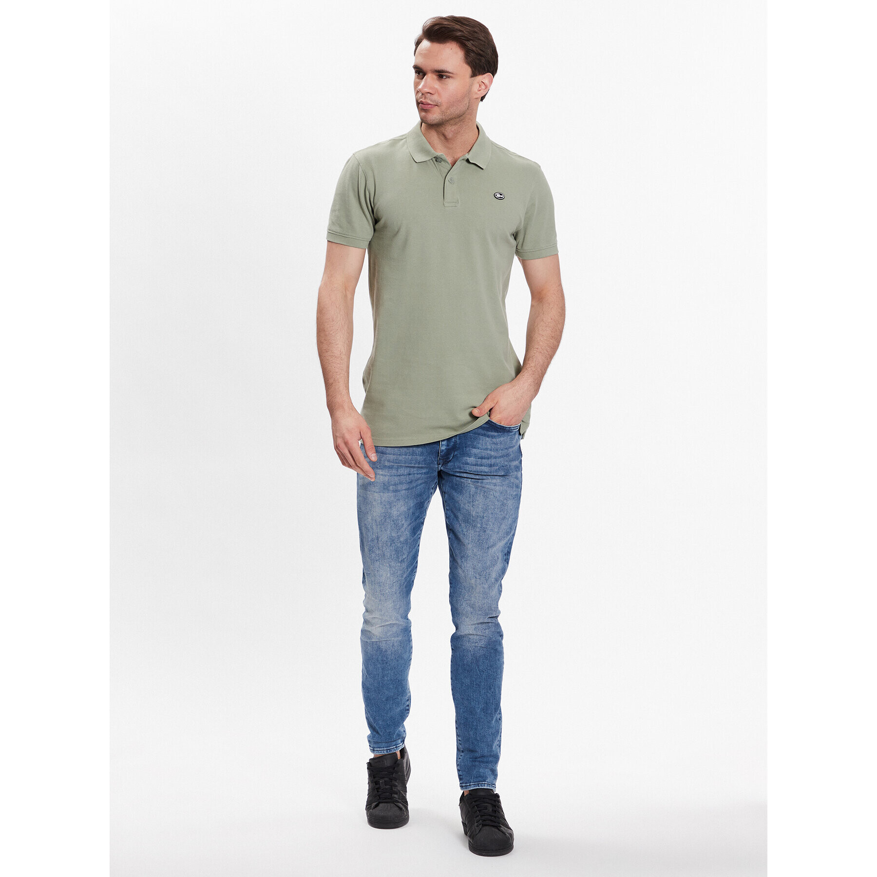 Petrol Industries Tricou polo M-1030-POL945 Verde Regular Fit - Pled.ro