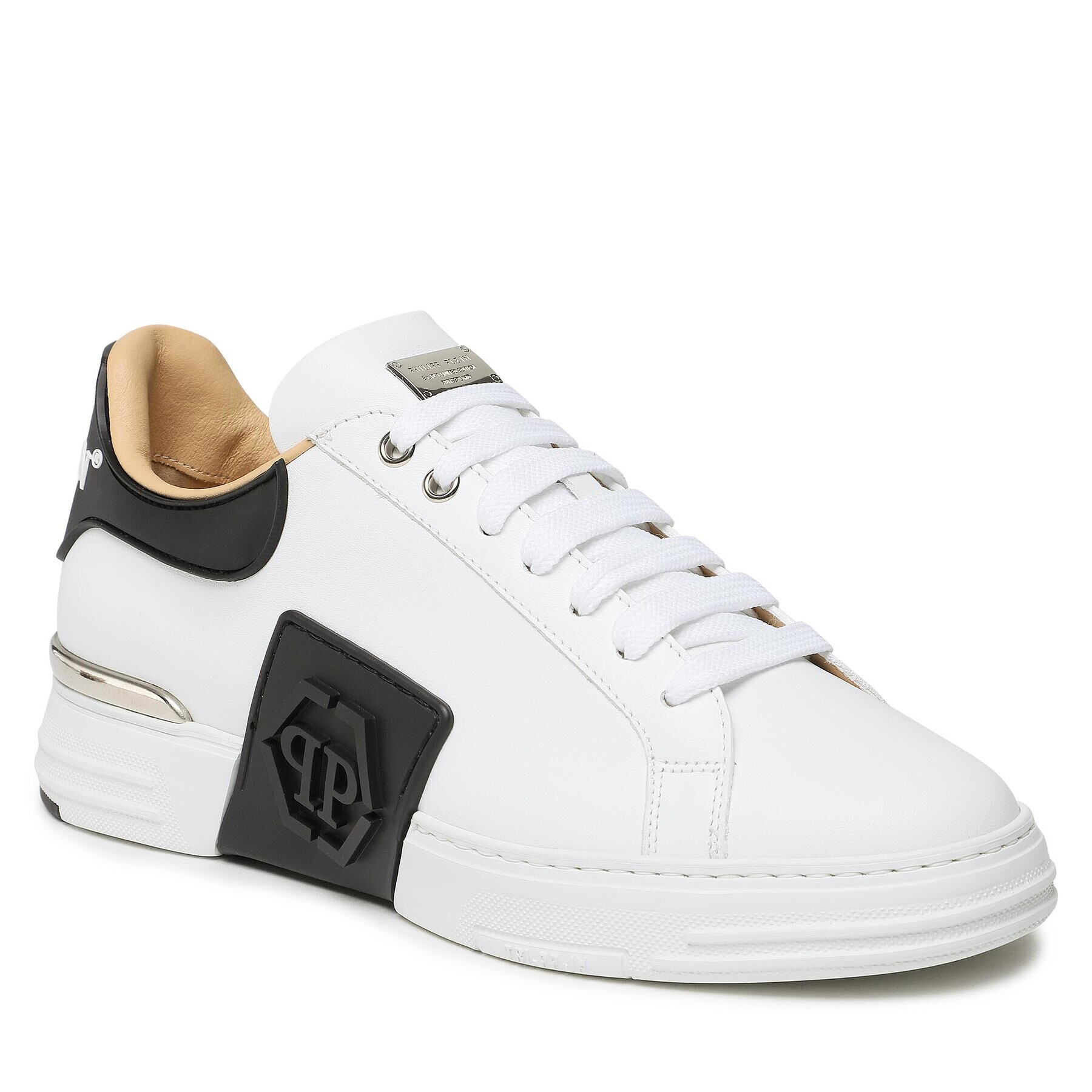 PHILIPP PLEIN Sneakers Hexagon FABS USC0263 PLE010N Alb - Pled.ro