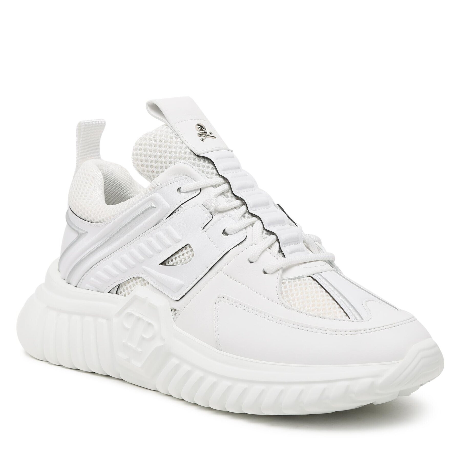 PHILIPP PLEIN Sneakers Runner Sneakers Supersonic SACS USC0405 PLE075N Alb - Pled.ro