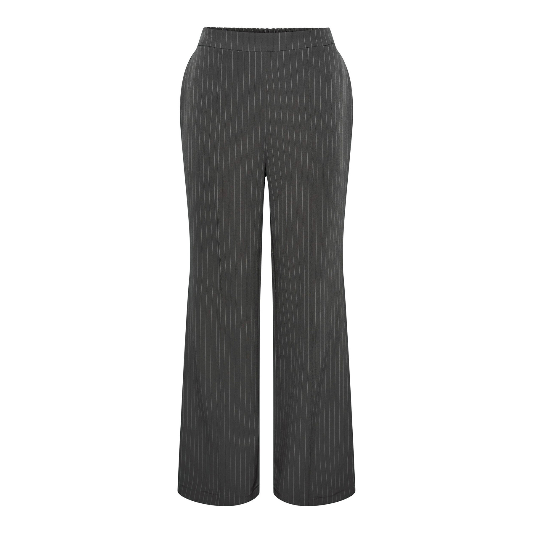 Pieces Pantaloni din material 17130407 Gri Loose Fit - Pled.ro