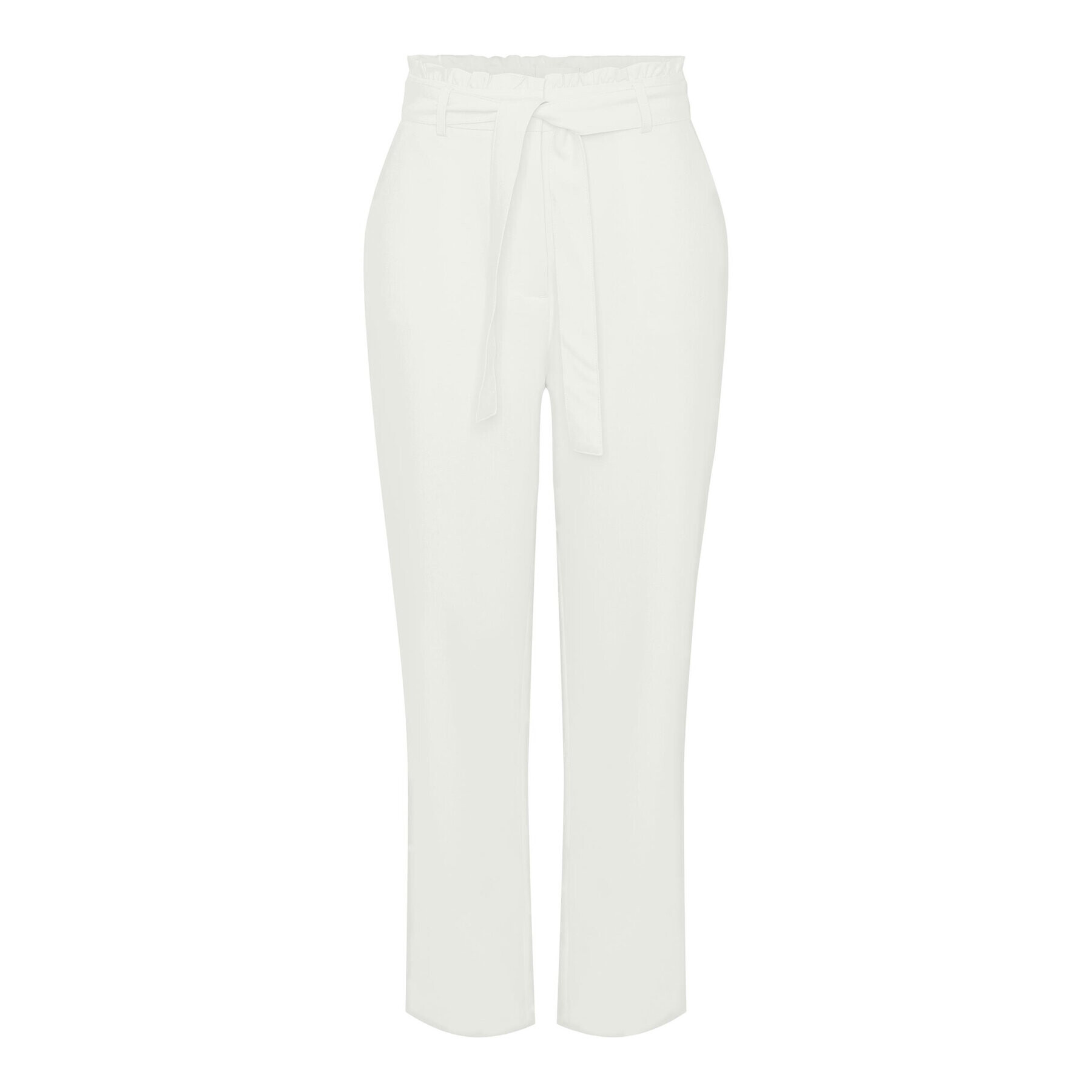 Pieces Pantaloni din material 17133543 Écru Regular Fit - Pled.ro