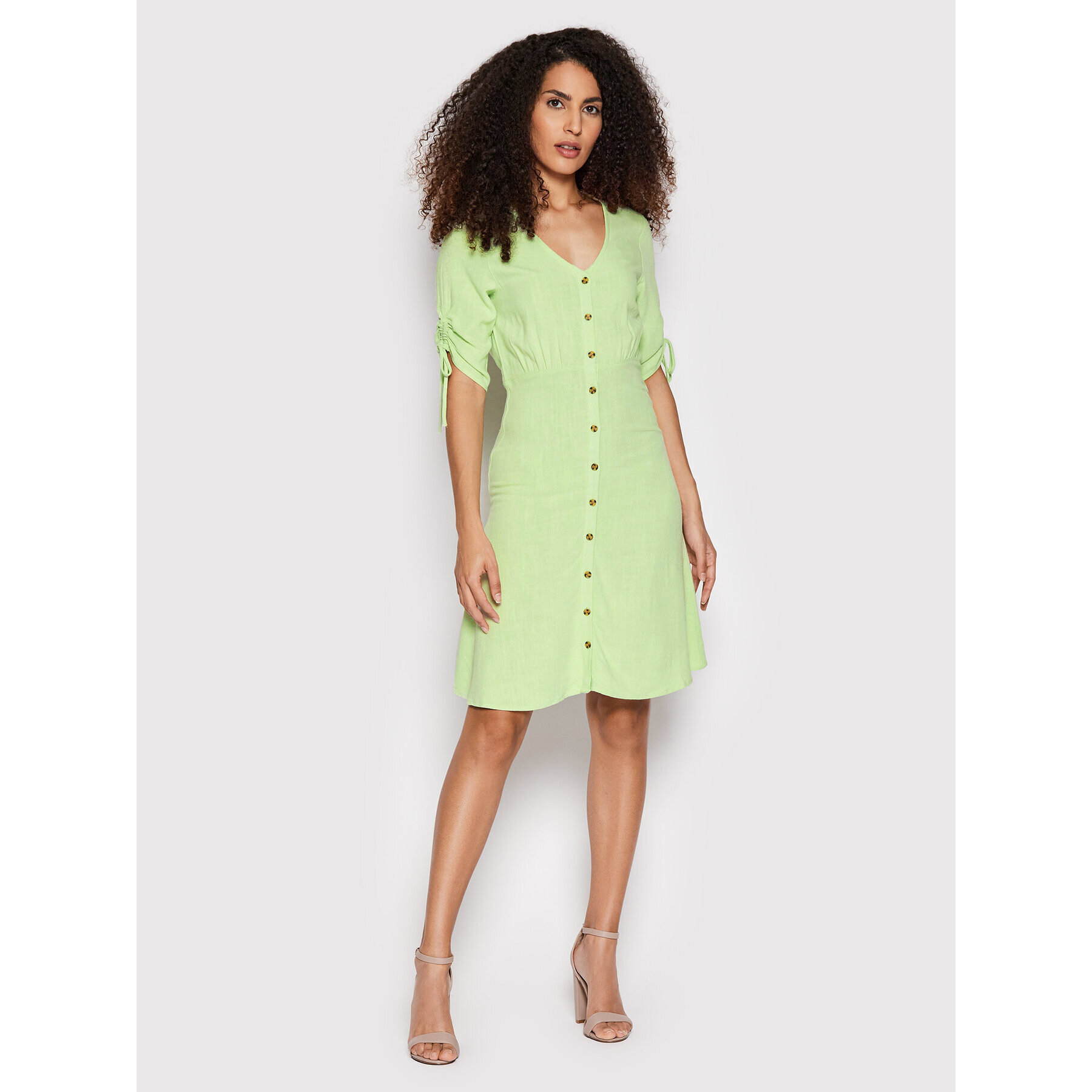 Pieces Rochie de zi Vinsty 17124362 Verde Regular Fit - Pled.ro