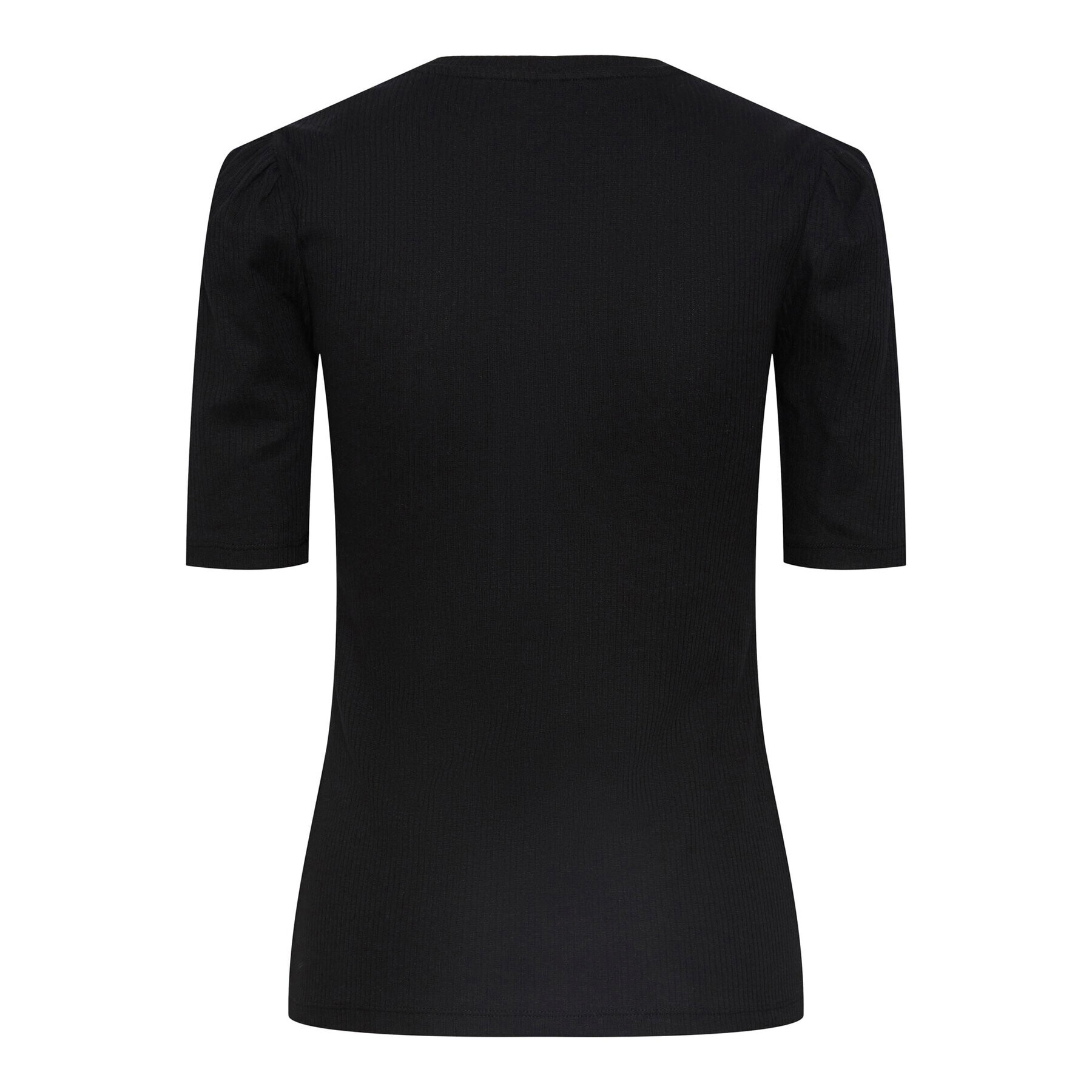 Pieces Tricou 17133700 Negru Slim Fit - Pled.ro