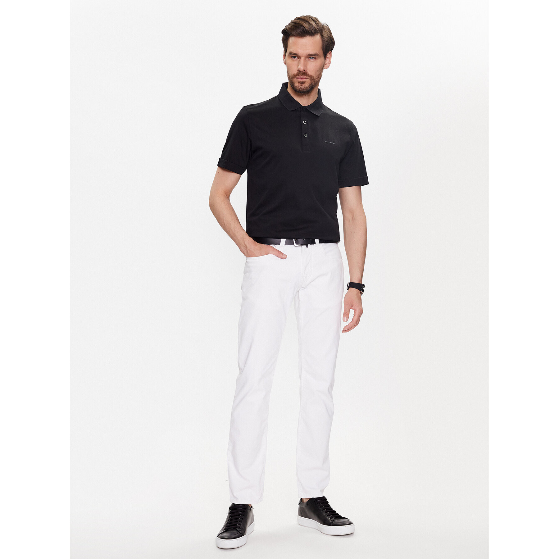 Pierre Cardin Blugi 34510/000/8066 Alb Tapered Fit - Pled.ro