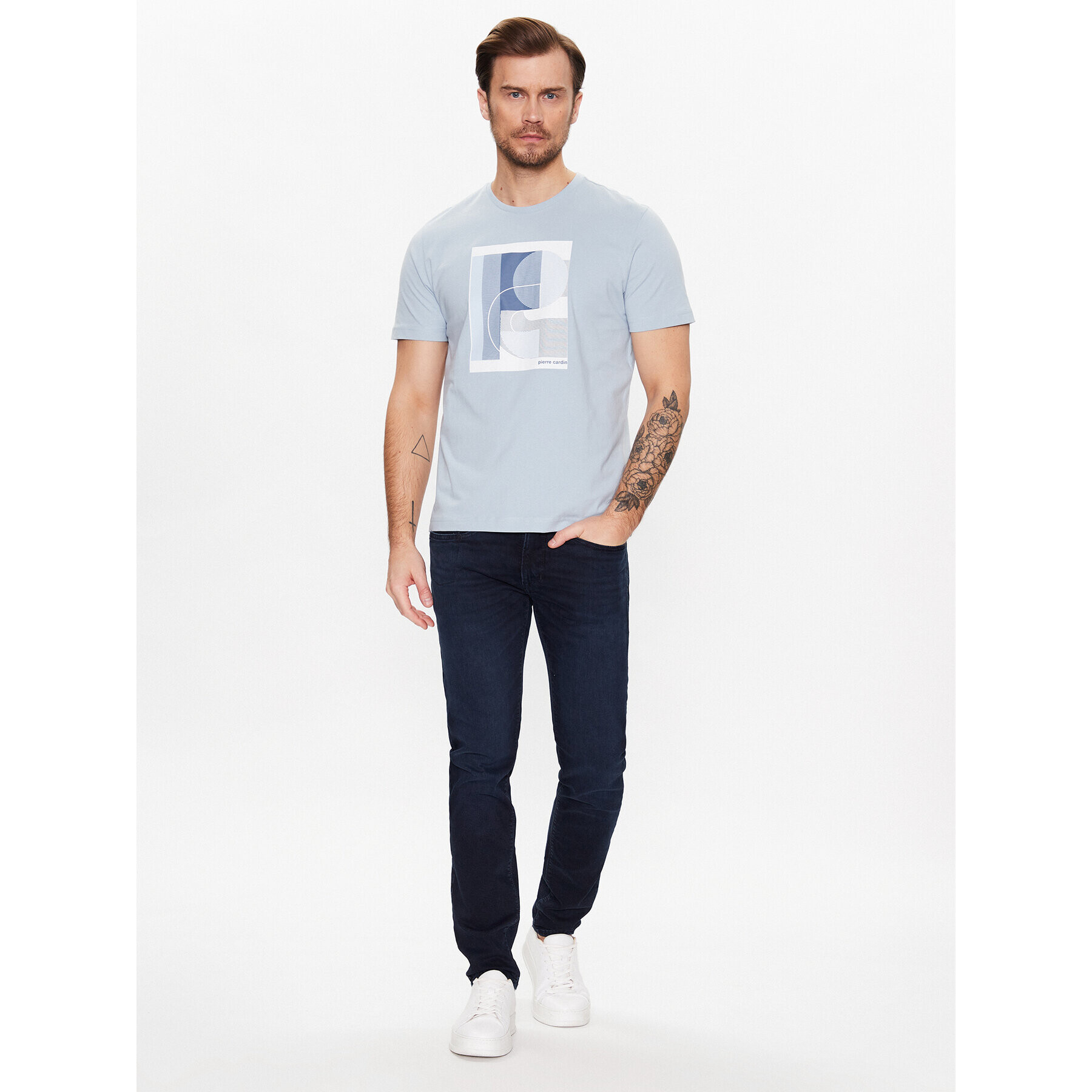 Pierre Cardin Blugi C7 33110/000/8077 Bleumarin Slim Fit - Pled.ro