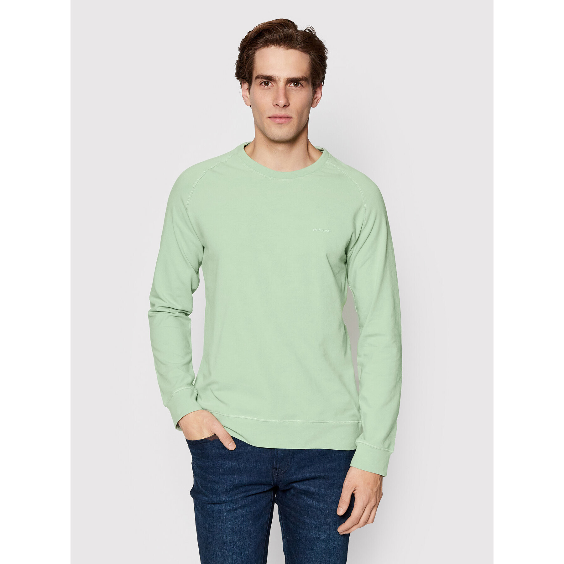 Pierre Cardin Bluză 30050/000/2023 Verde Regular Fit - Pled.ro