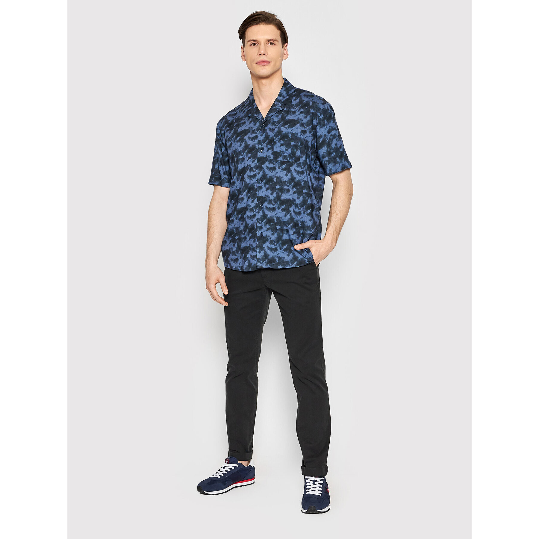 Pierre Cardin Cămașă 45010/000/0031 Bleumarin Regular Fit - Pled.ro