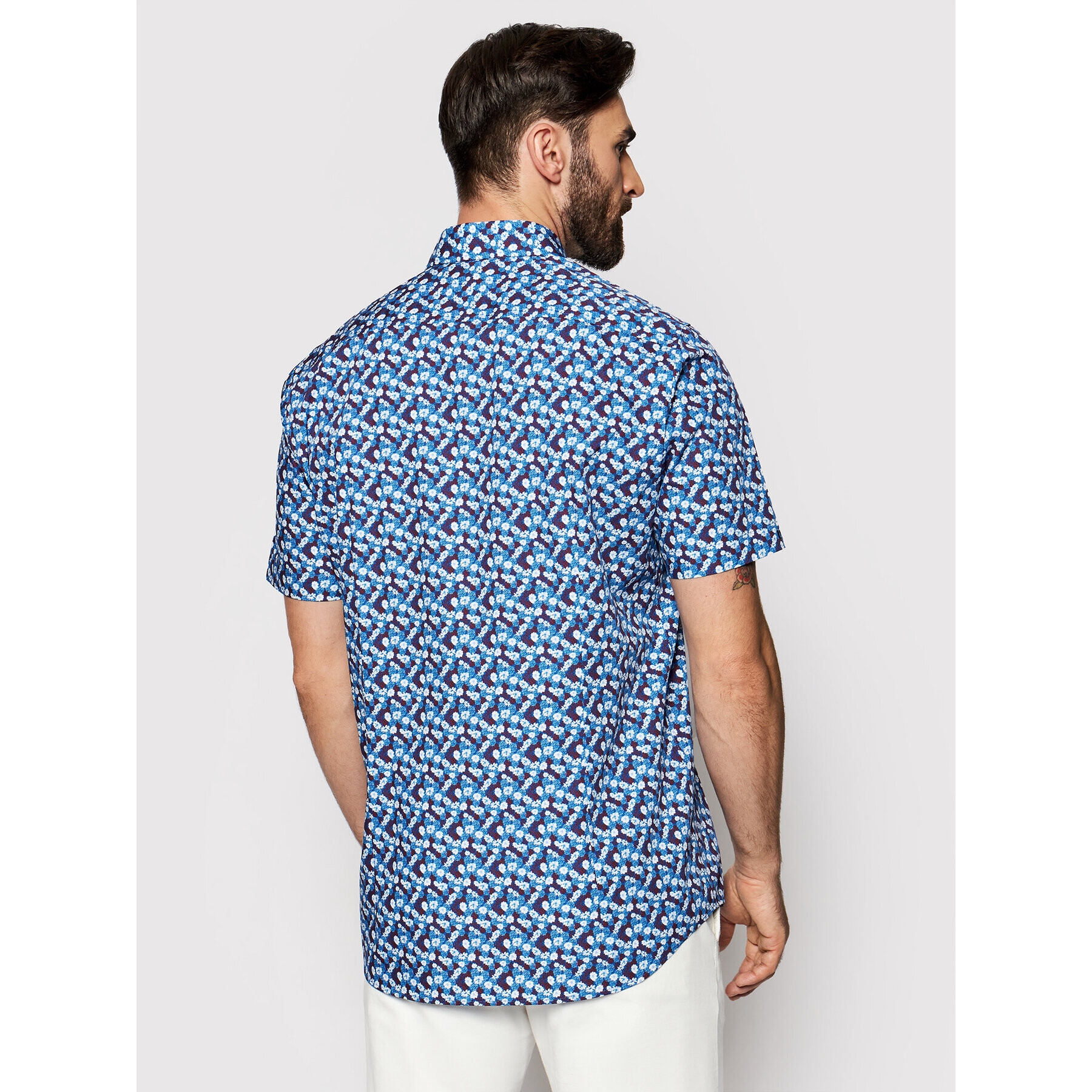 Pierre Cardin Cămașă 5200/000/27407 Bleumarin Modern Fit - Pled.ro