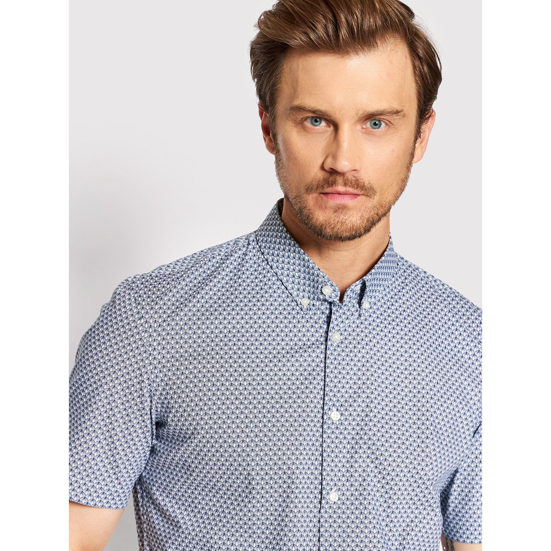 Pierre Cardin Cămașă C6 15402/000/0009 Bleumarin Tailored Fit - Pled.ro