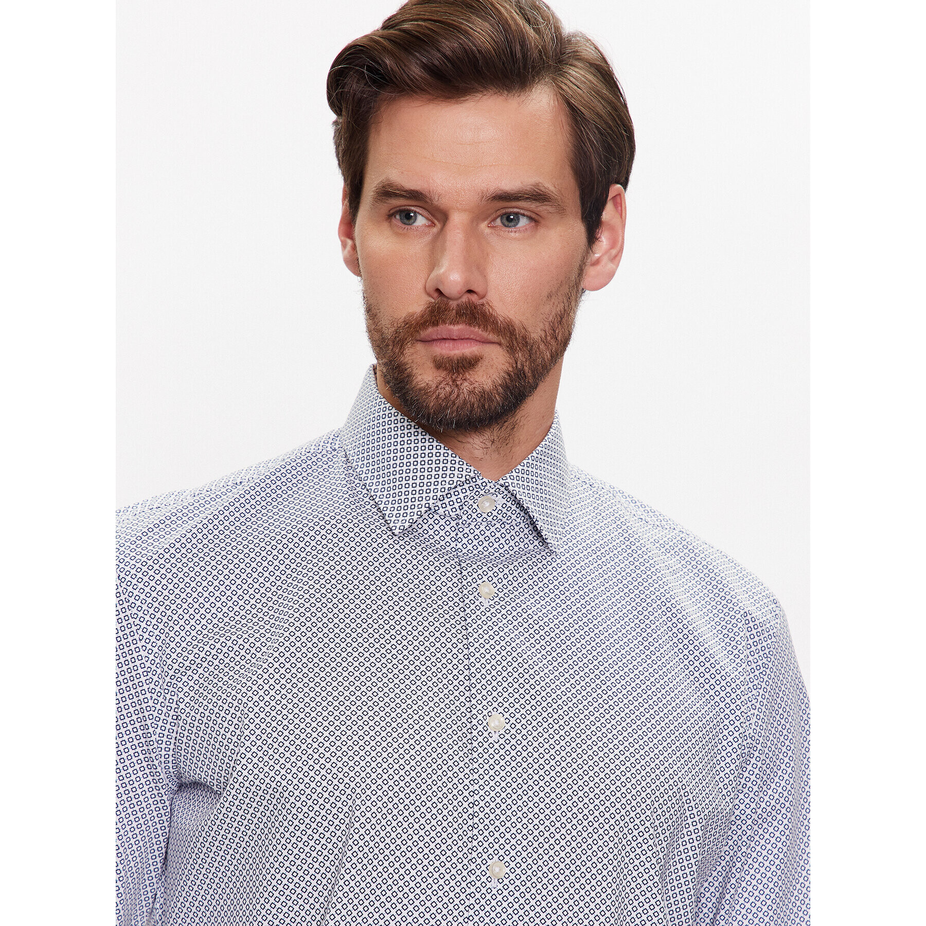 Pierre Cardin Cămașă 15407/000/0119 Colorat Tailored Fit - Pled.ro