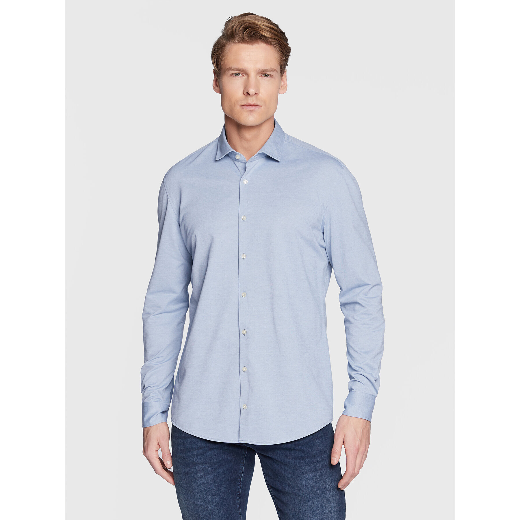 Pierre Cardin Cămașă 71400/000/0127 Albastru Regular Fit - Pled.ro