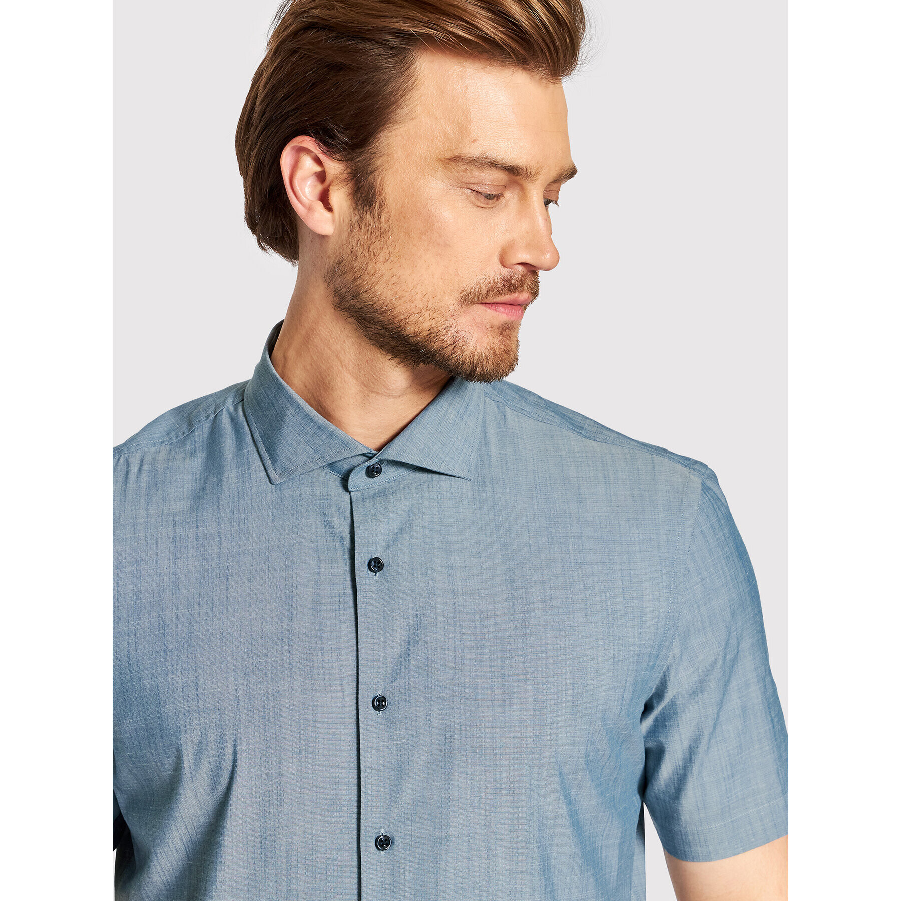 Pierre Cardin Cămașă C6 15400/000/0004 Bleumarin Regular Fit - Pled.ro