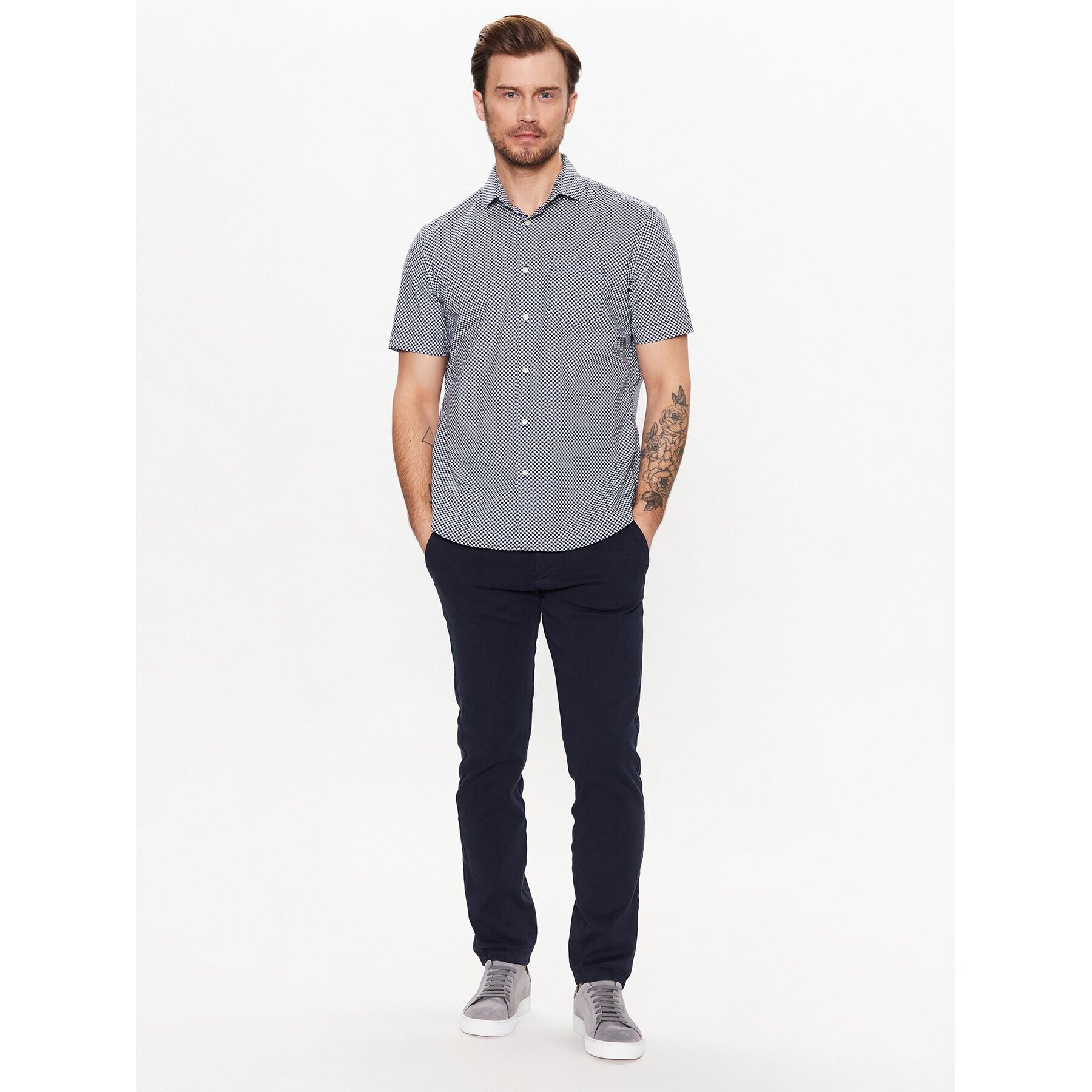 Pierre Cardin Cămașă C6 45005/000/0132 Bleumarin Regular Fit - Pled.ro