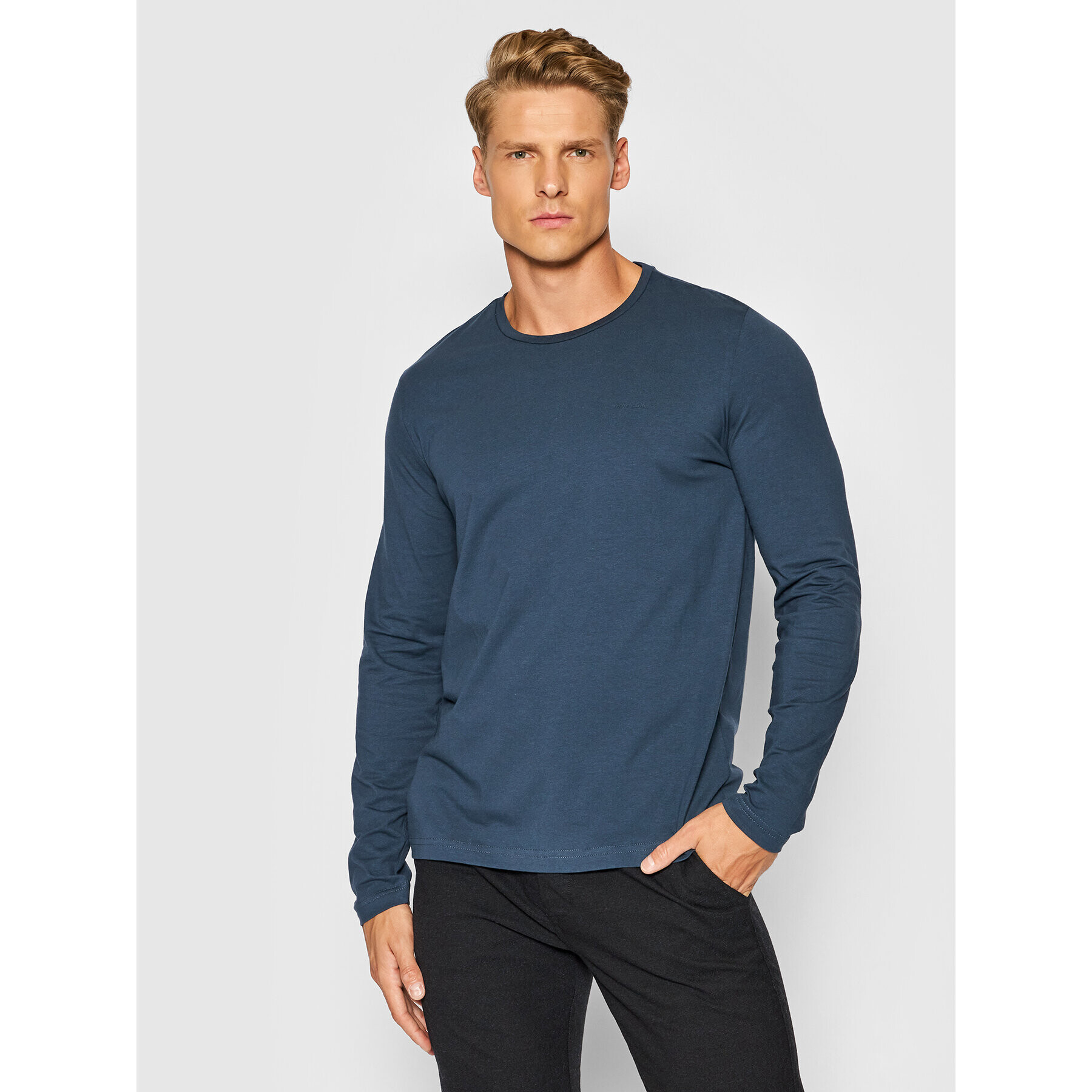 Pierre Cardin Longsleeve 53270/000/12328 Bleumarin Regular Fit - Pled.ro