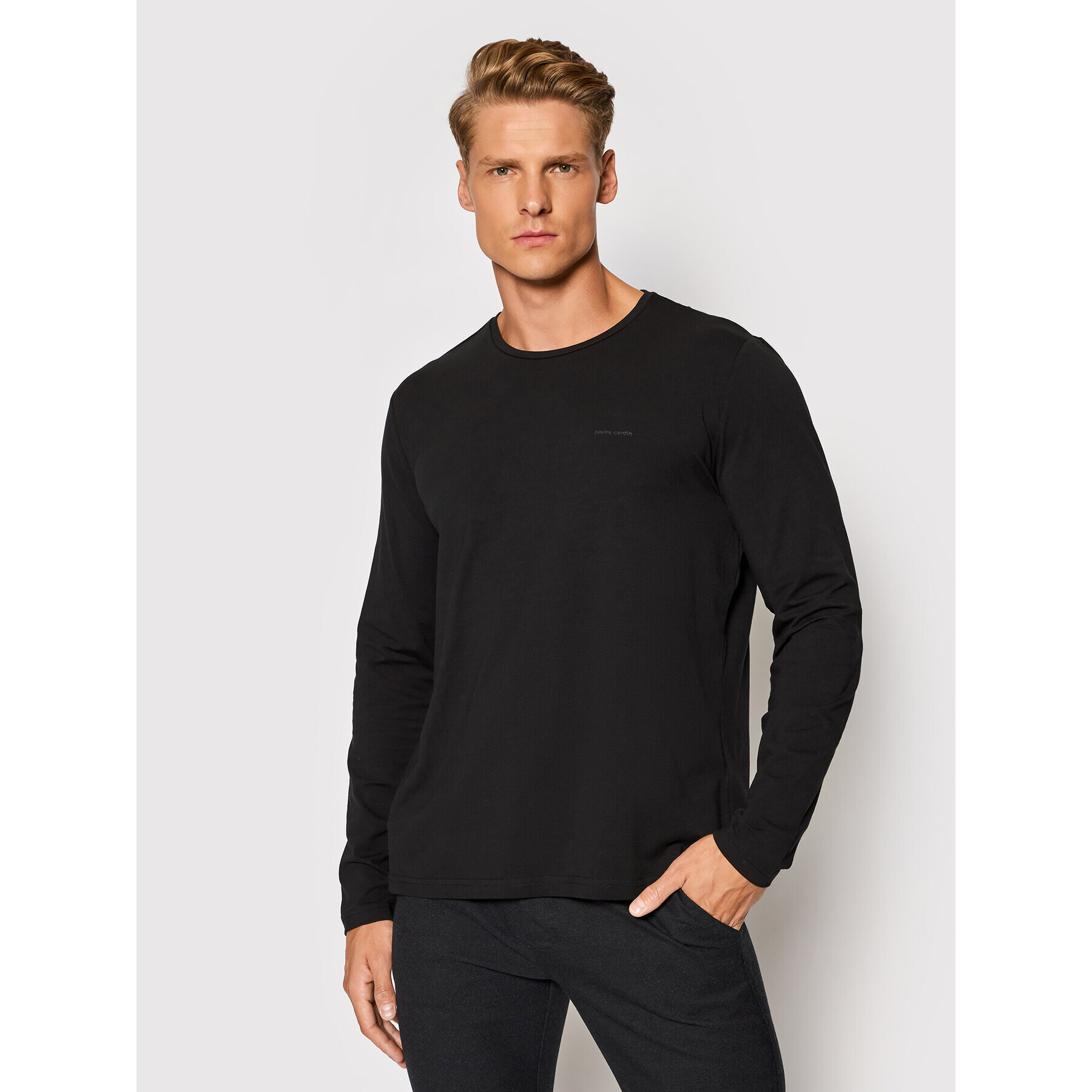 Pierre Cardin Longsleeve 53270/000/12328 Negru Regular Fit - Pled.ro