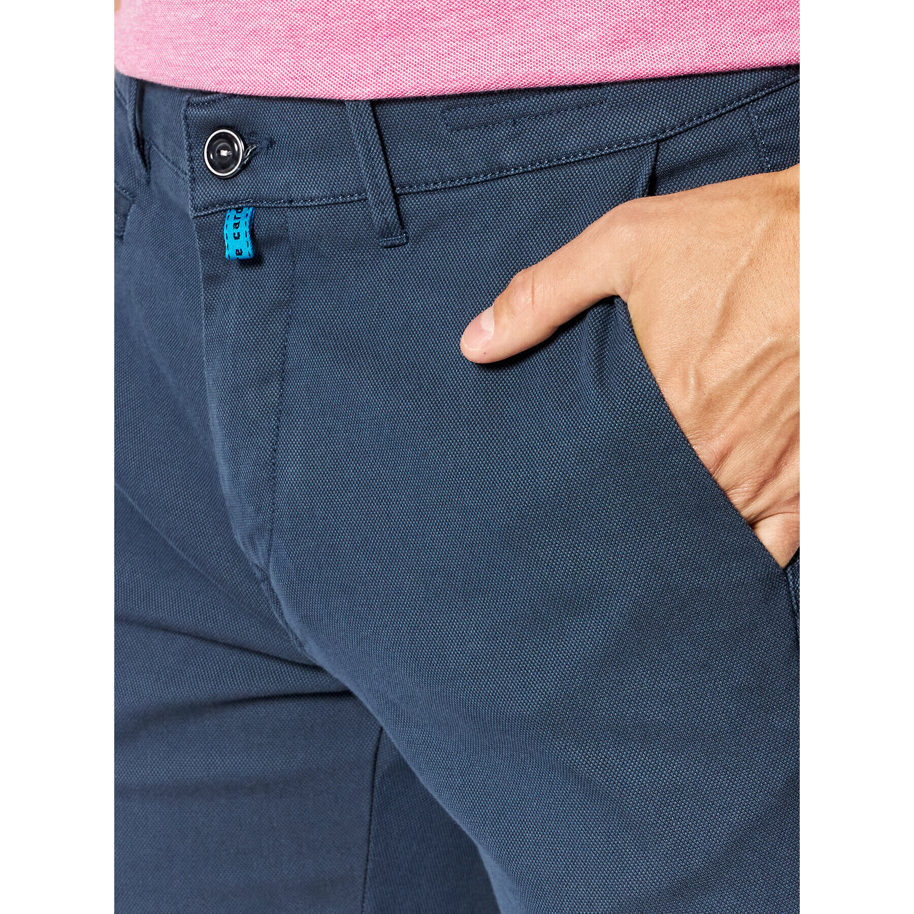 Pierre Cardin Pantaloni chino 33747/000/1003 Albastru Lyon Tapered Fit - Pled.ro