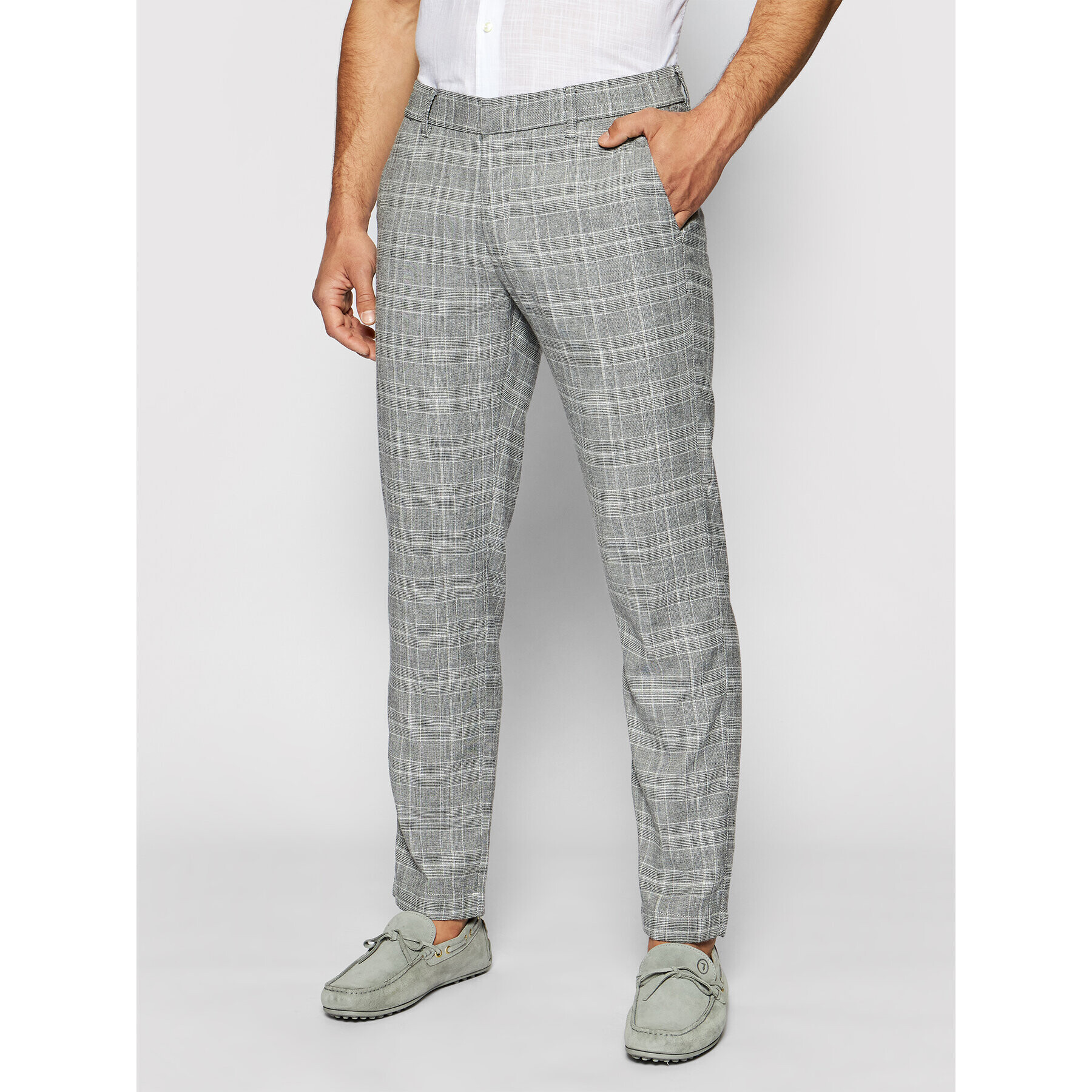 Pierre Cardin Pantaloni chino 3520/000/4911 Gri Regular Fit - Pled.ro