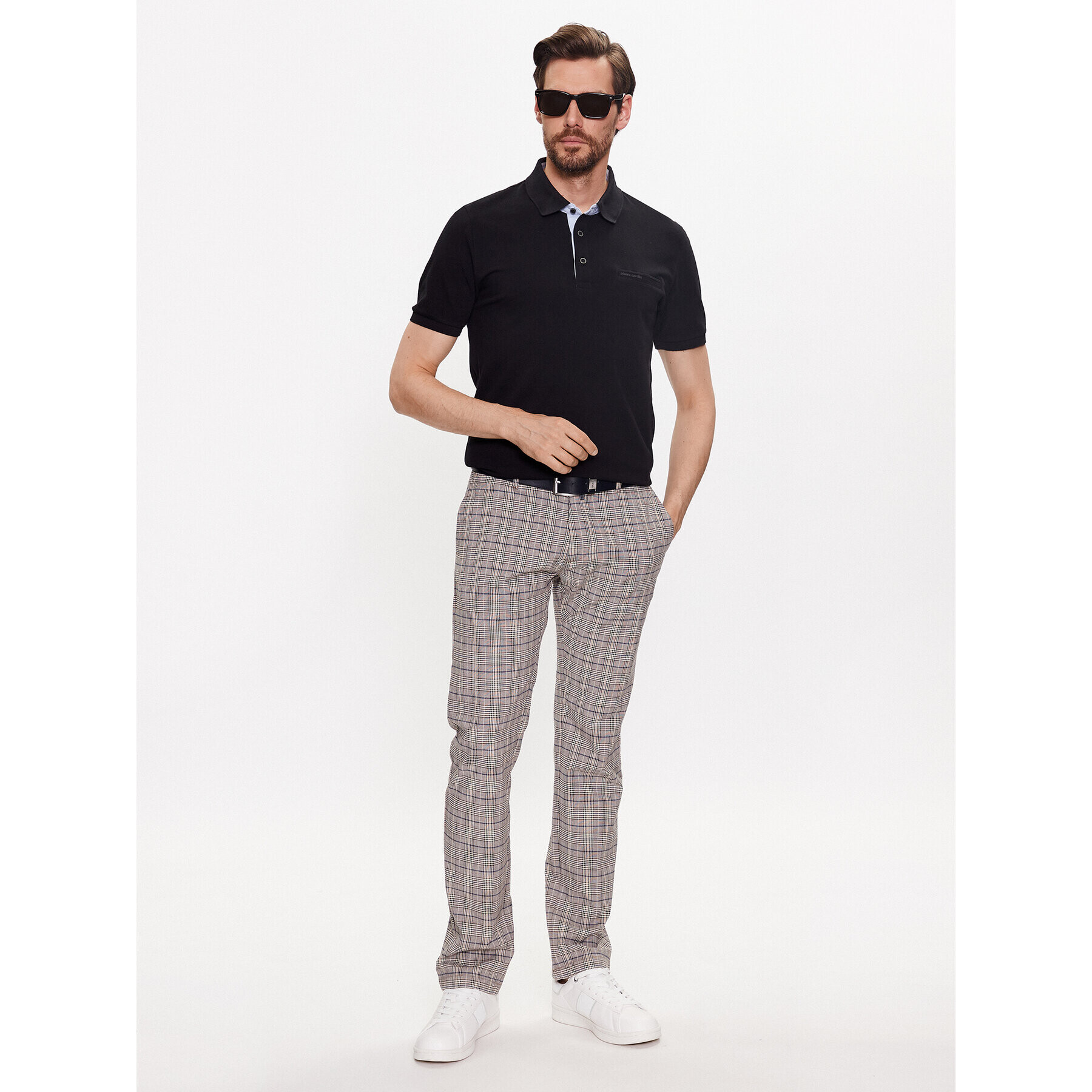 Pierre Cardin Pantaloni din material 30100/000/1027 Bej Modern Fit - Pled.ro