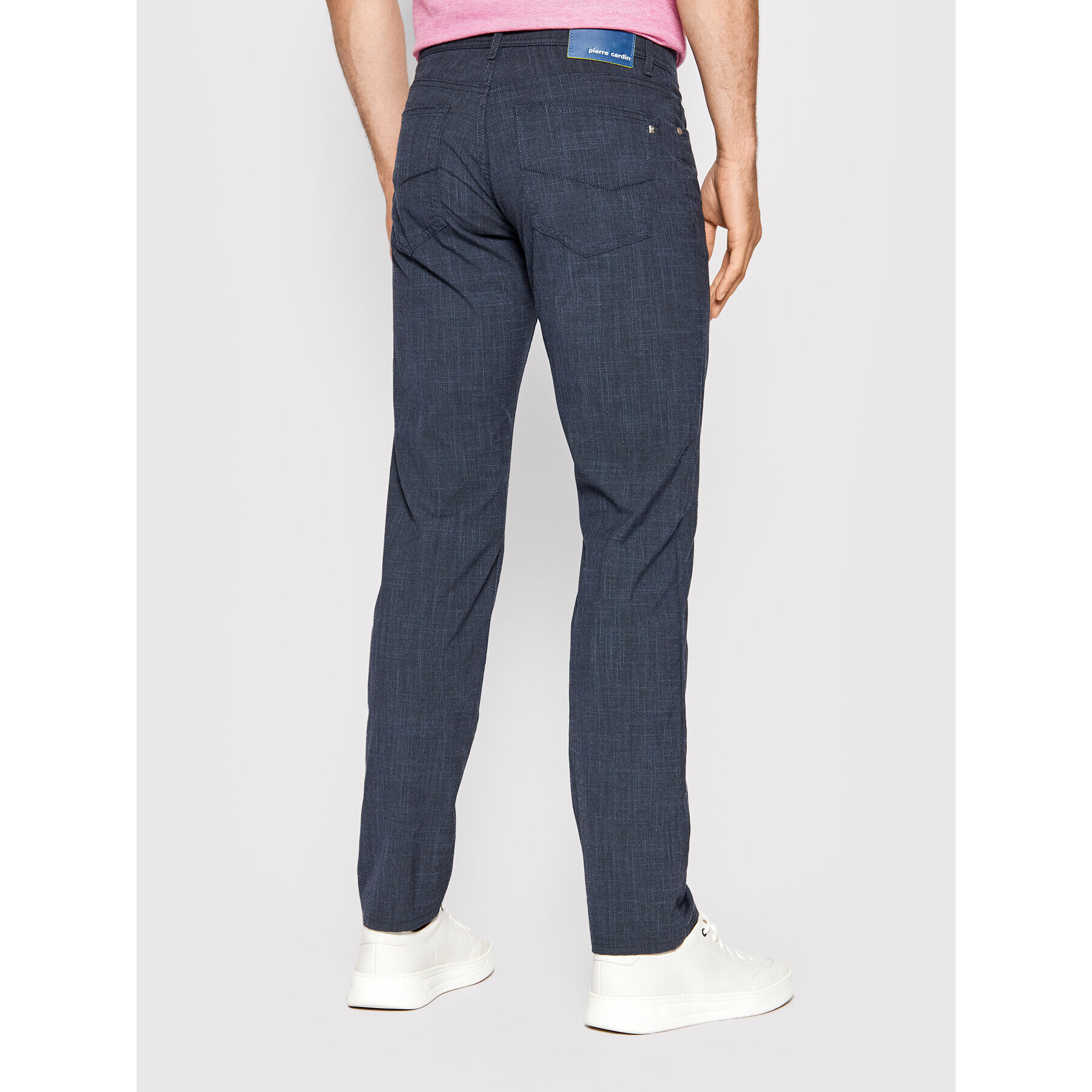 Pierre Cardin Pantaloni din material 30947/000/2005 Bleumarin Lyon Tapered Fit - Pled.ro