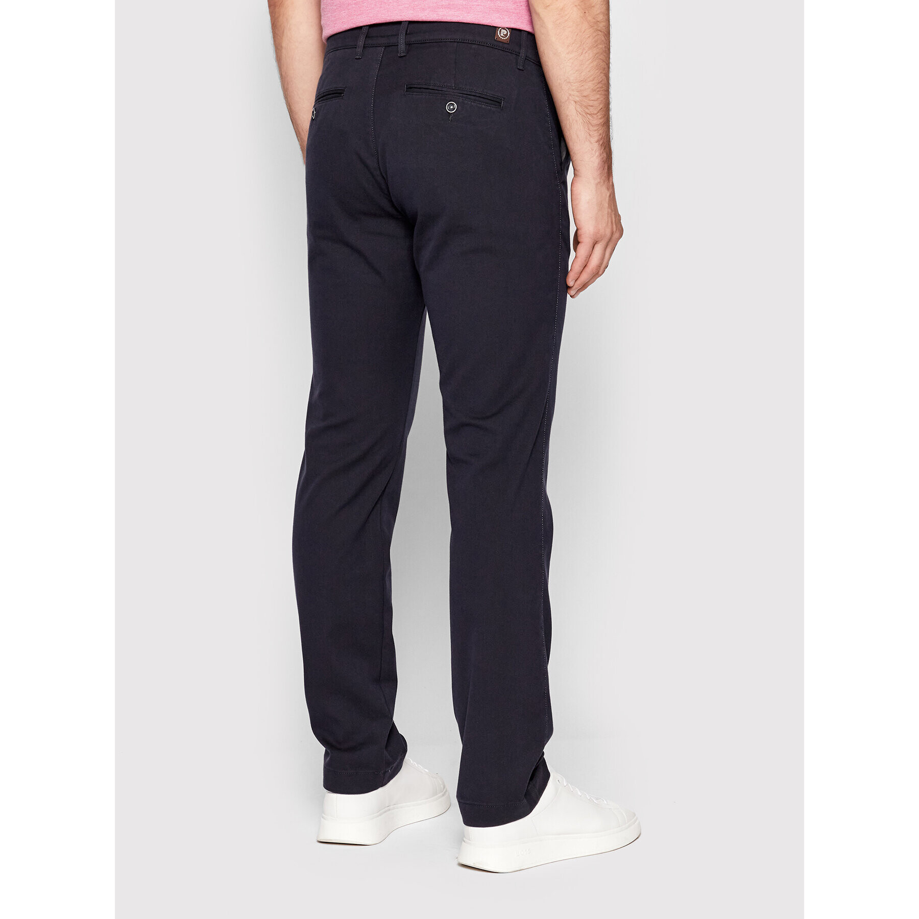 Pierre Cardin Pantaloni din material 33747/000/1003 Bleumarin Lyon Tapered Fit - Pled.ro