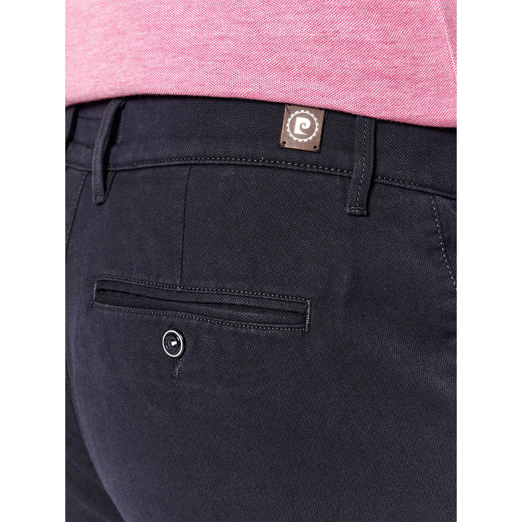 Pierre Cardin Pantaloni din material 33747/000/1003 Bleumarin Lyon Tapered Fit - Pled.ro