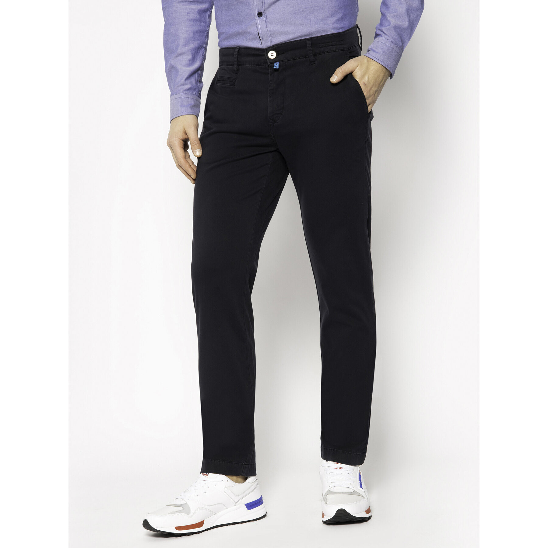 Pierre Cardin Pantaloni din material 33757/000/2000 Bleumarin Modern Fit - Pled.ro