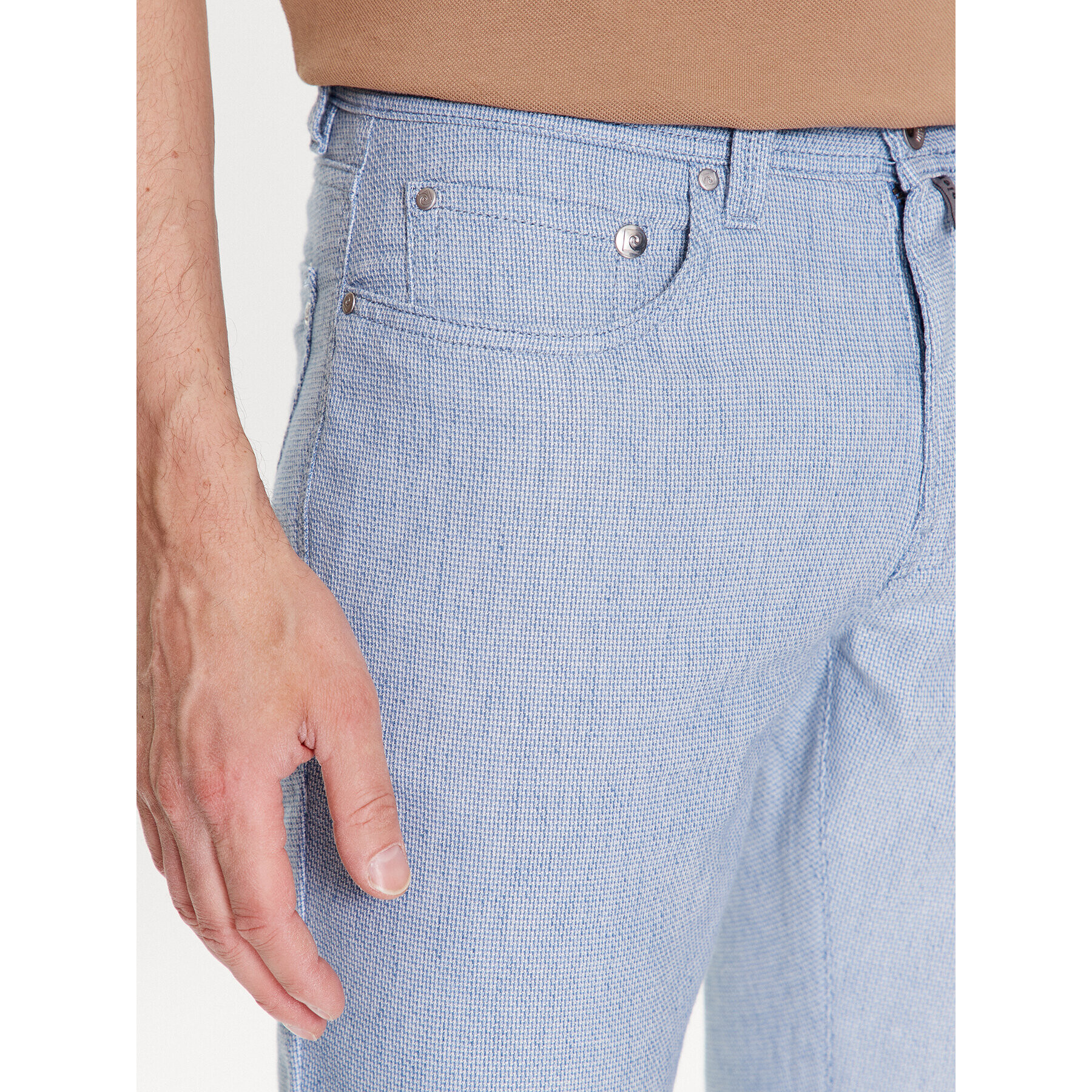 Pierre Cardin Pantaloni din material 34540/000/5007 Albastru Modern Fit - Pled.ro