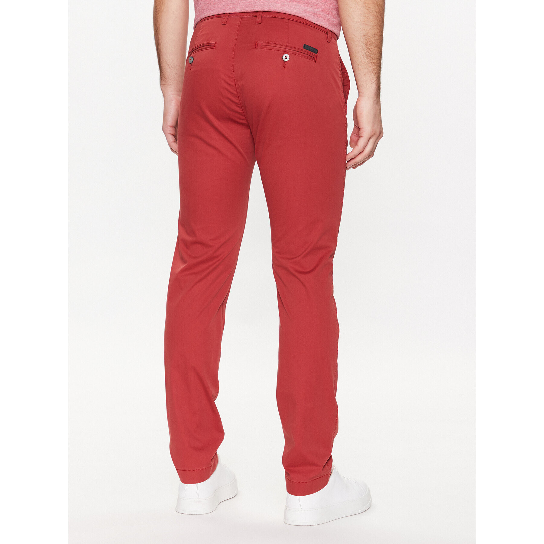 Pierre Cardin Pantaloni din material C3 33757/000/4023 Roșu Lyon Tapered Fit - Pled.ro