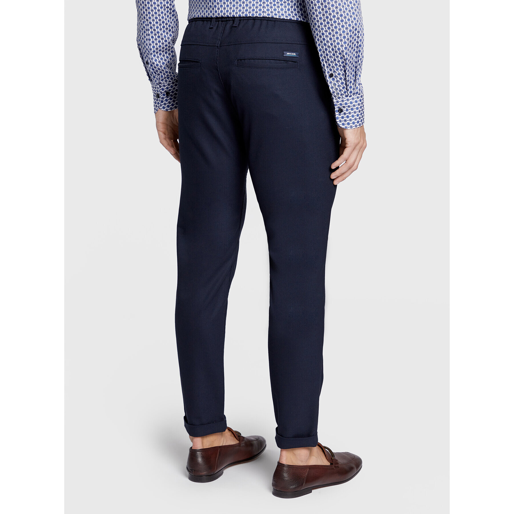 Pierre Cardin Pantaloni din material C3 33760/000/1008 Bleumarin Regular Fit - Pled.ro