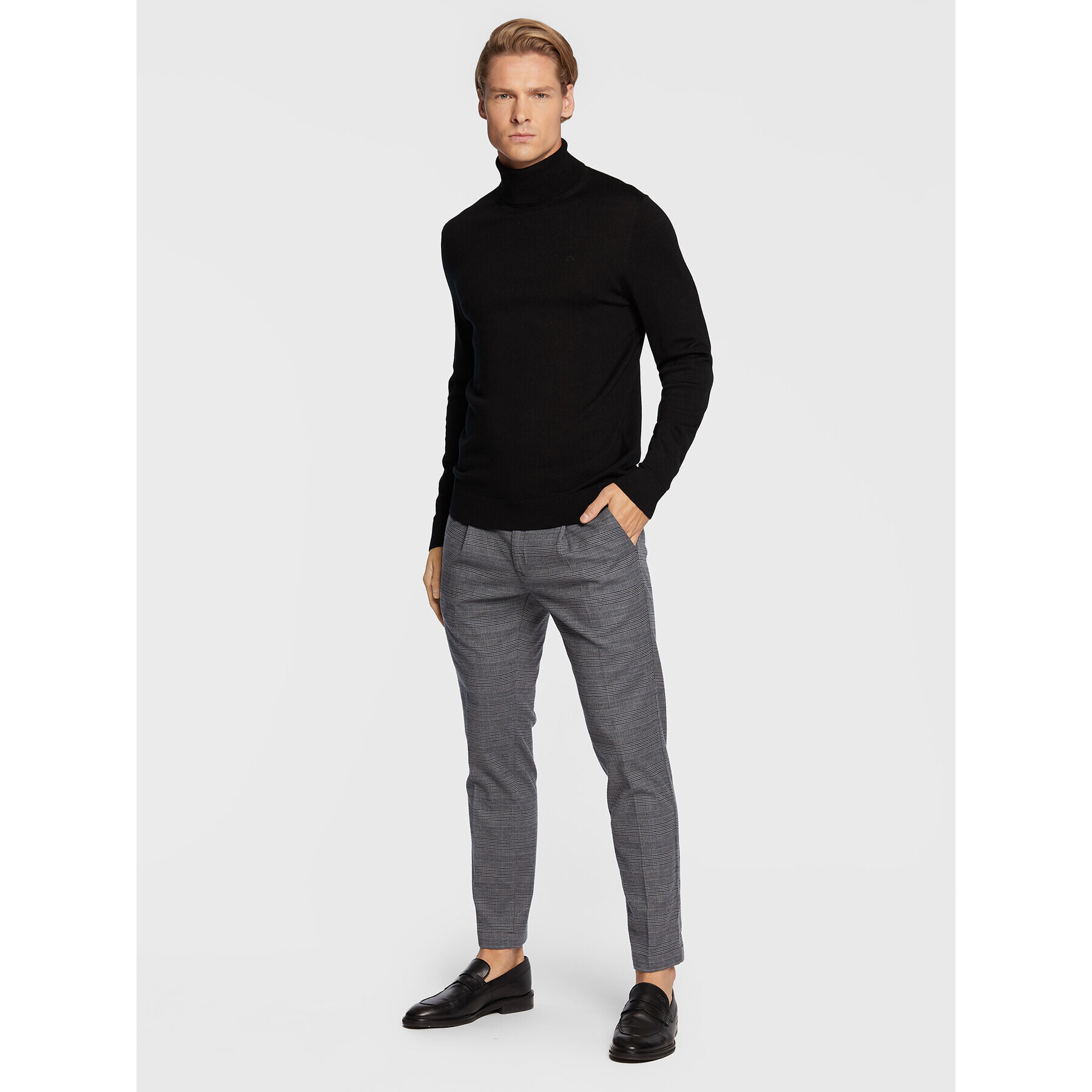 Pierre Cardin Pantaloni din material C3 35420/000/1010 Gri Modern Fit - Pled.ro