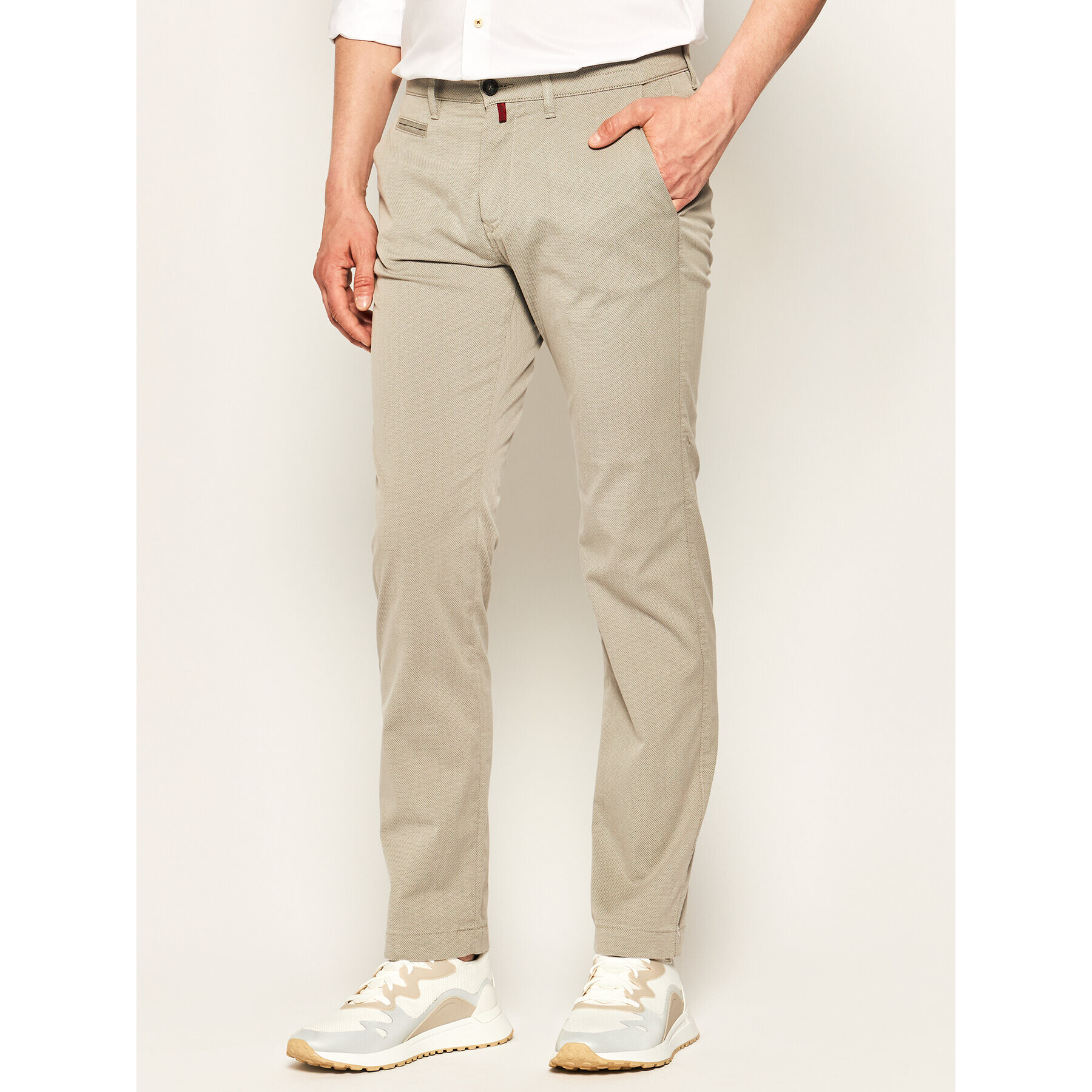 Pierre Cardin Pantaloni chino Lyon 33747/000/4777 Gri Regular Fit - Pled.ro