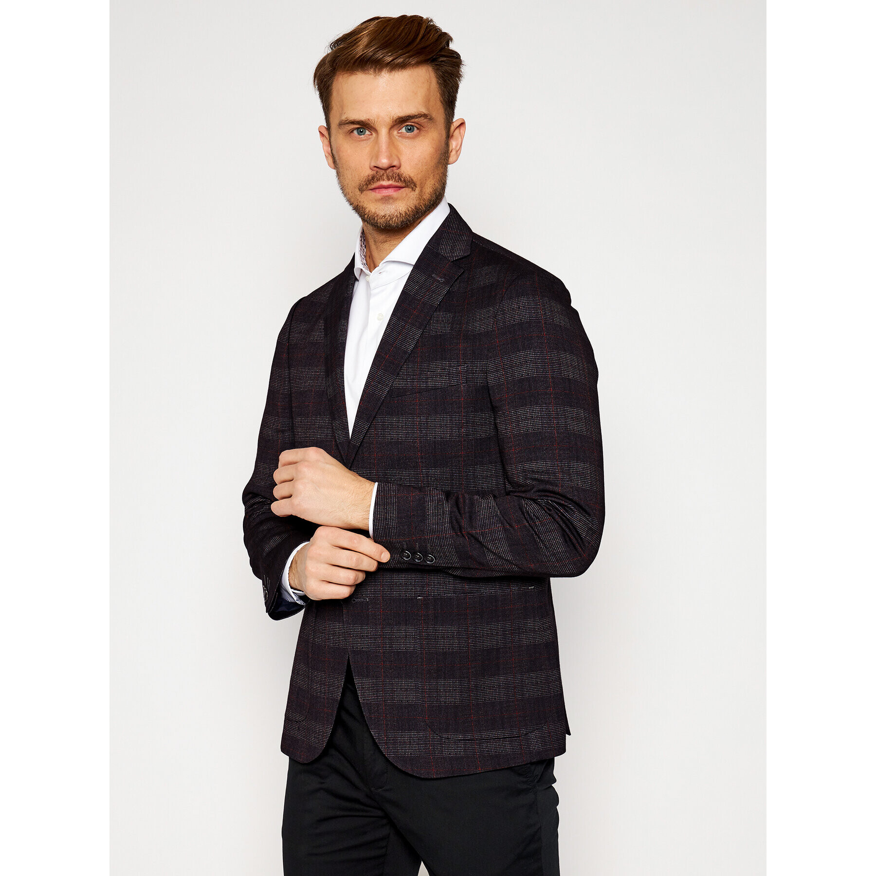 Pierre Cardin Sacou 42288/810/14269 Gri Modern Fit - Pled.ro