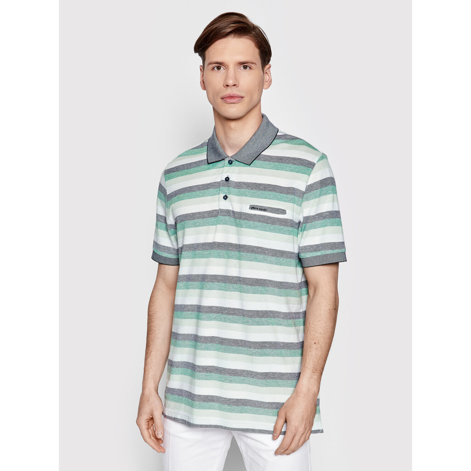 Pierre Cardin Tricou polo 20084/000/2004 Verde Regular Fit - Pled.ro