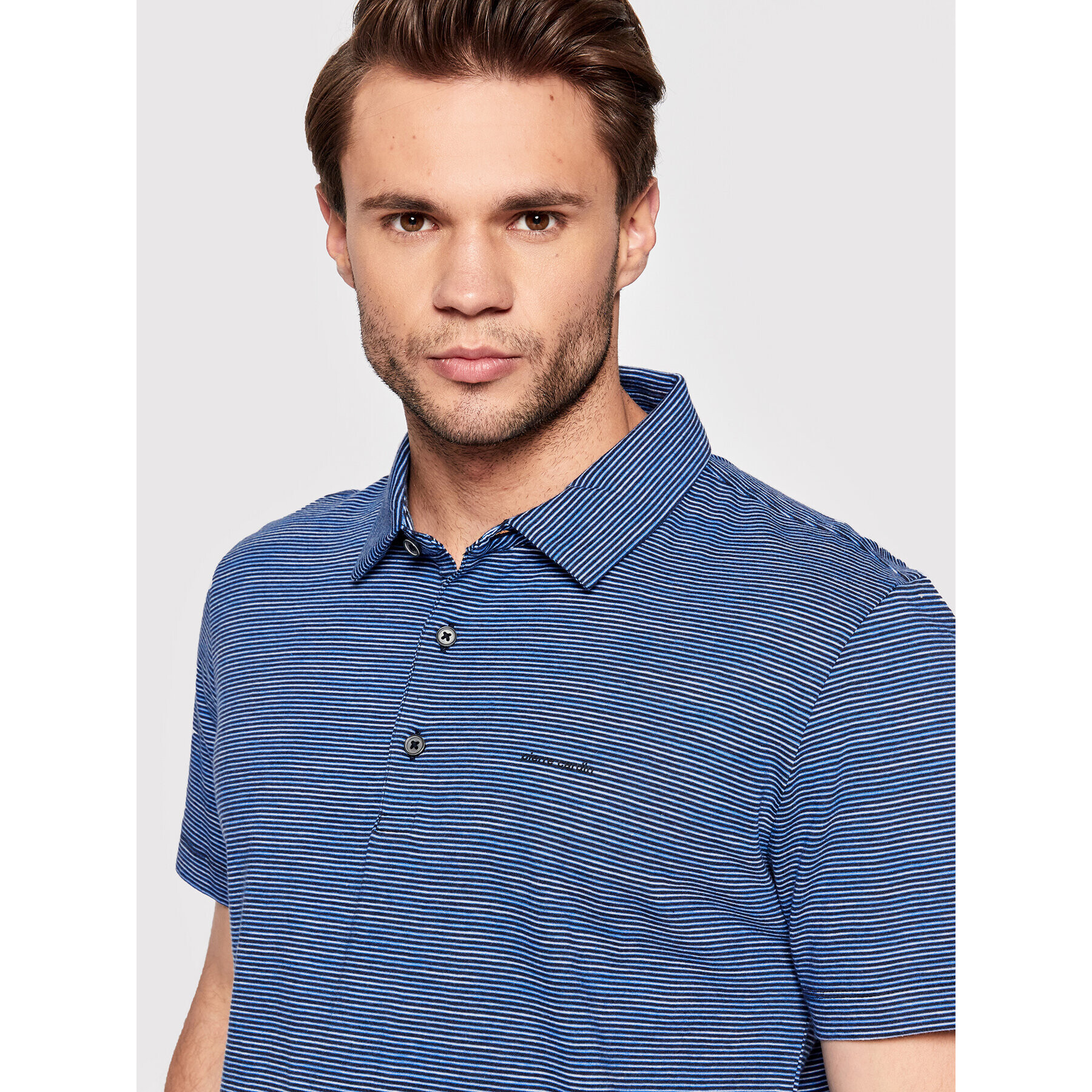 Pierre Cardin Tricou polo 20144/000/2009 Bleumarin Relaxed Fit - Pled.ro