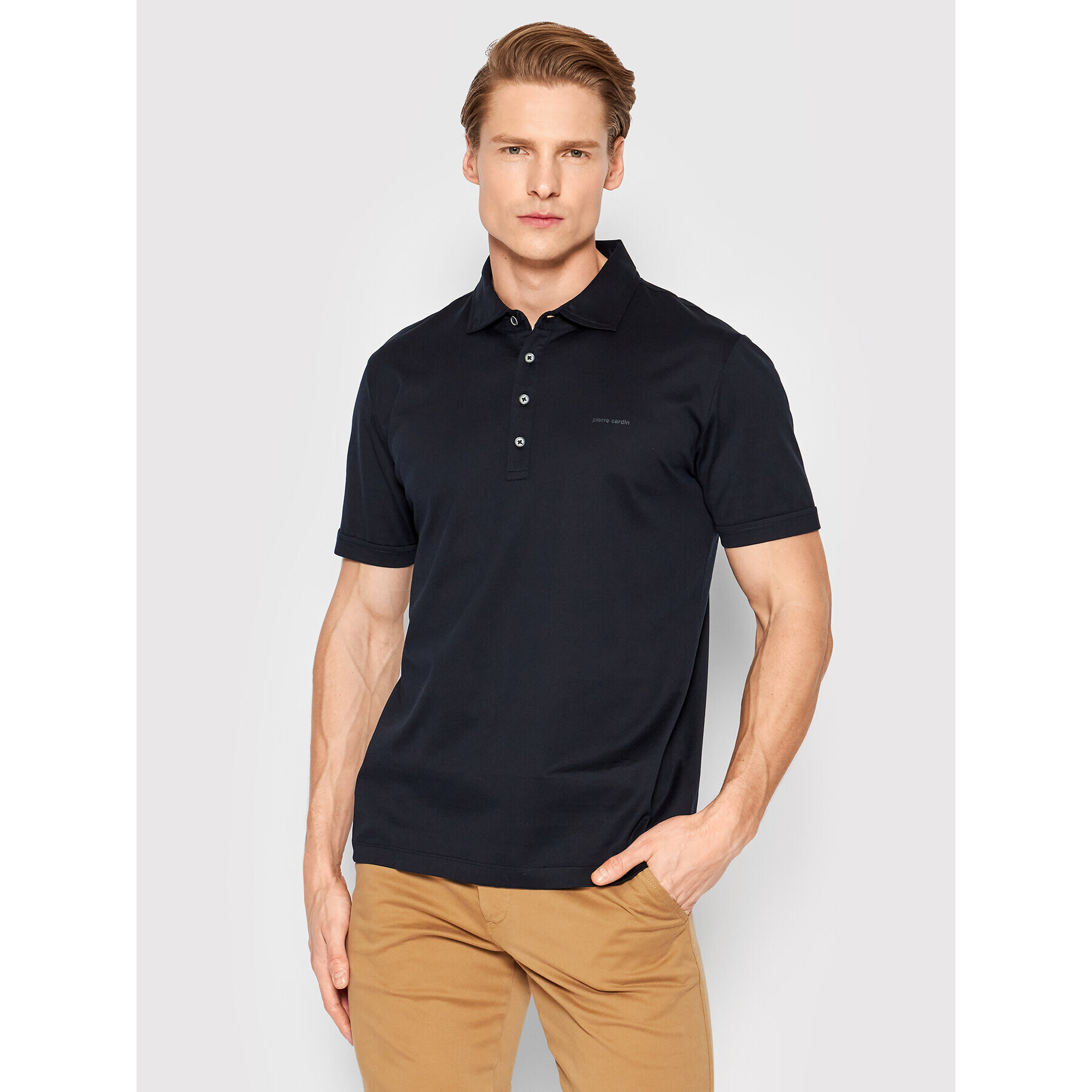 Pierre Cardin Tricou polo 20174/000/2012 Bleumarin Regular Fit - Pled.ro