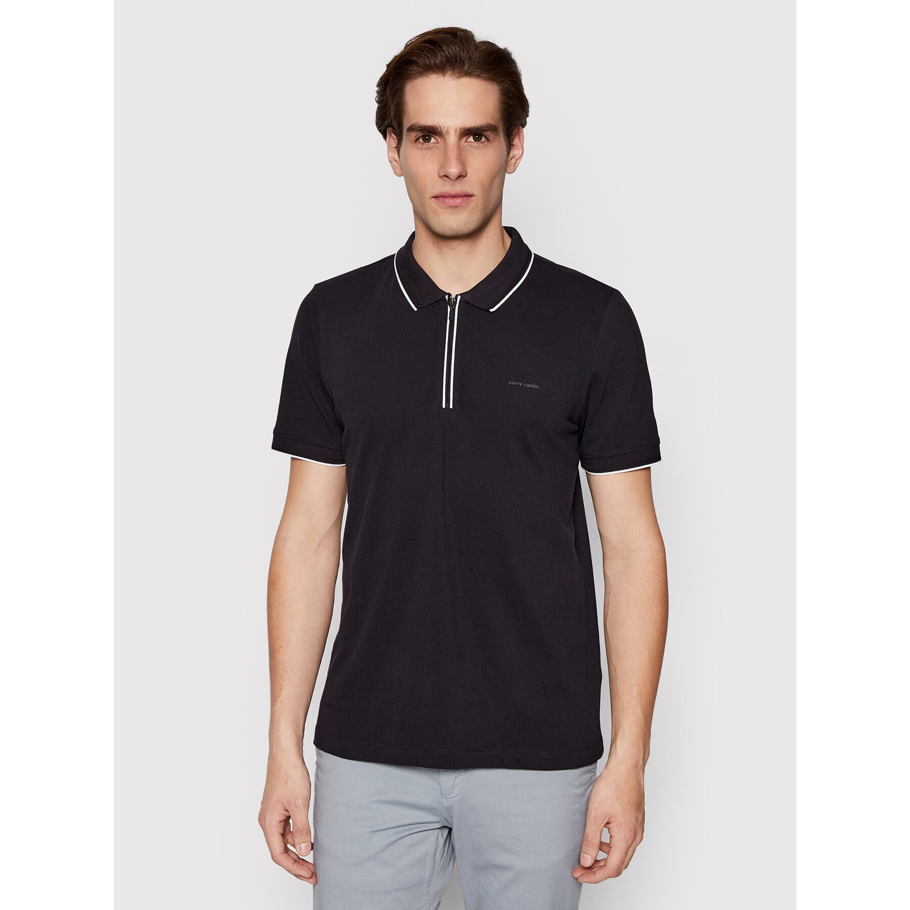 Pierre Cardin Tricou polo 20255/000/2020 Bleumarin Regular Fit - Pled.ro