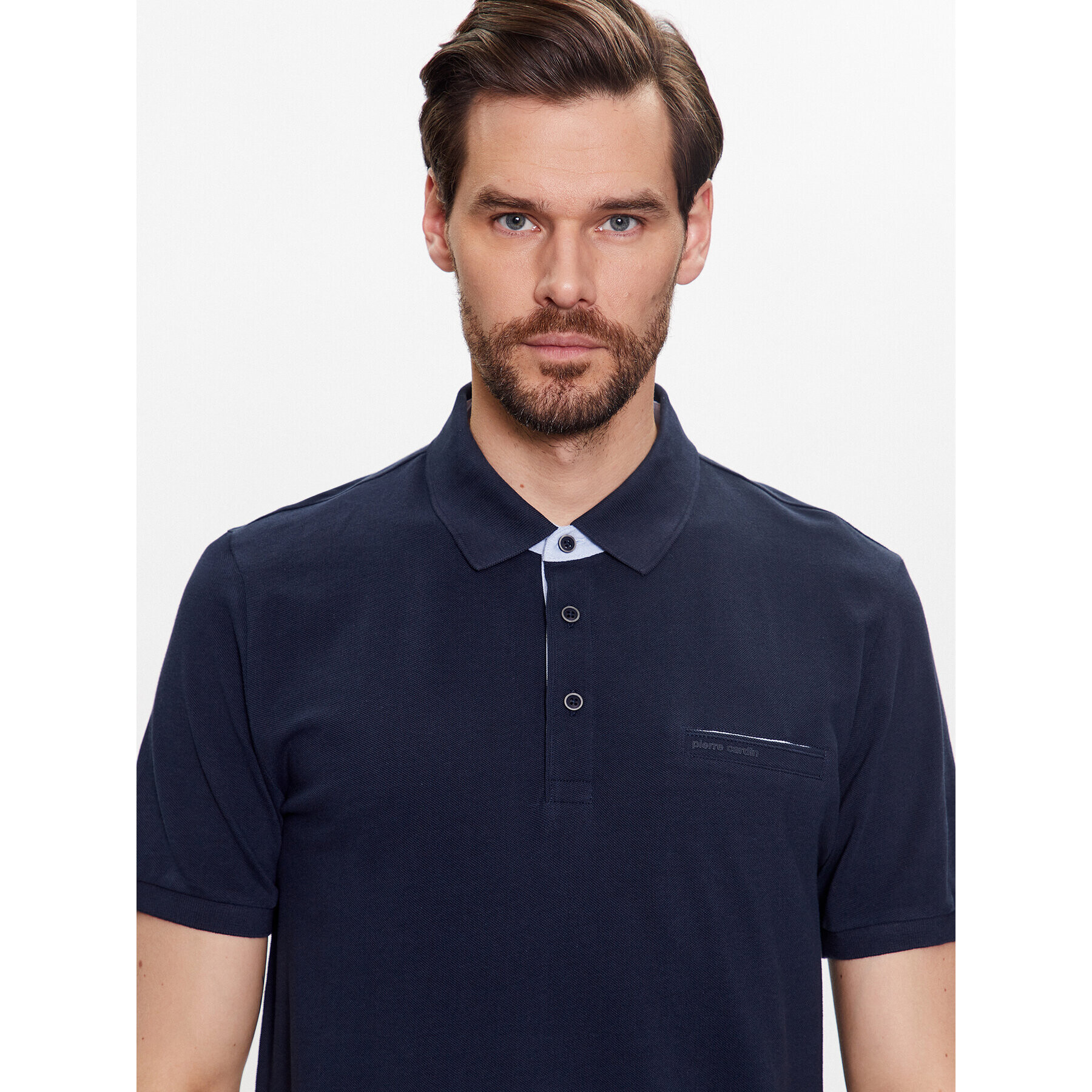 Pierre Cardin Tricou polo 20504/000/2030 Bleumarin Regular Fit - Pled.ro