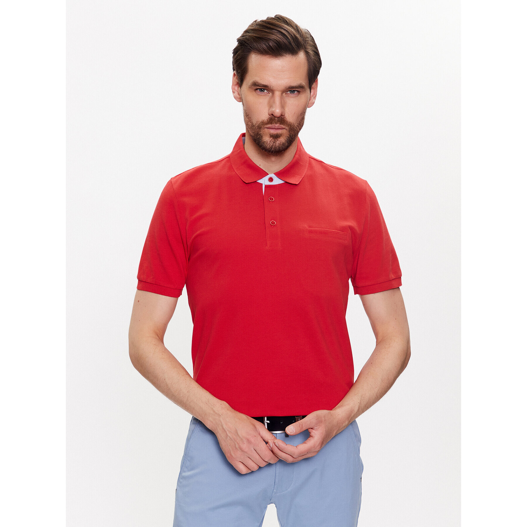 Pierre Cardin Tricou polo 20504/000/2030 Roșu Regular Fit - Pled.ro