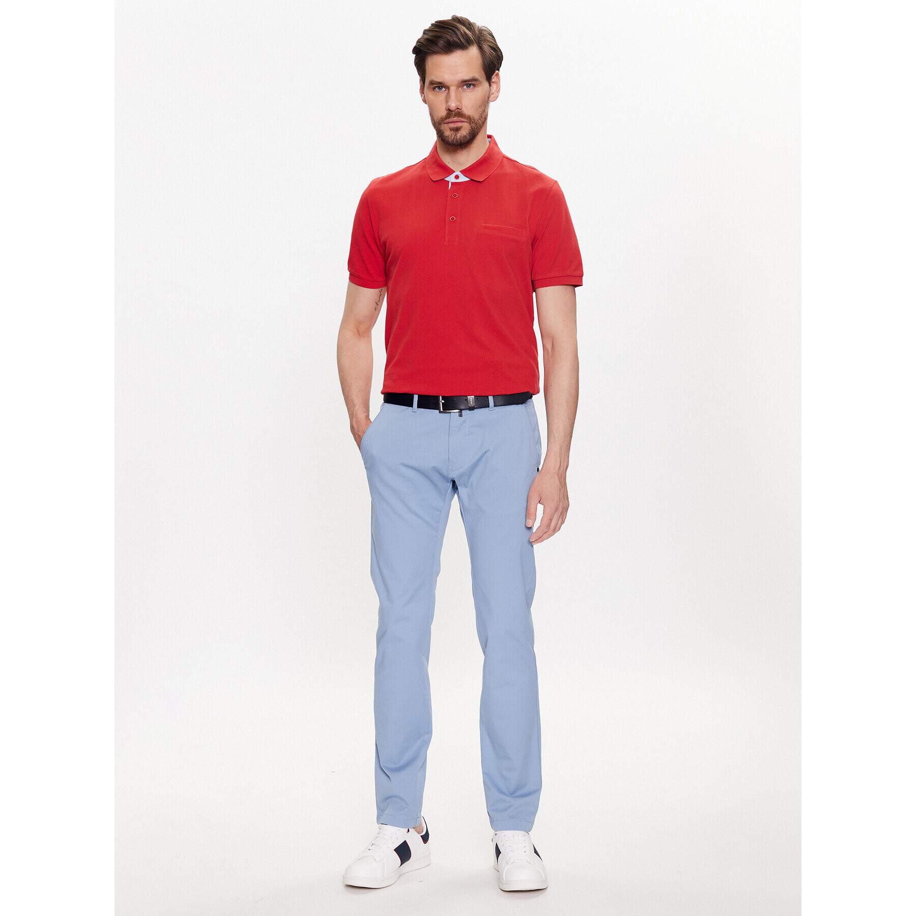 Pierre Cardin Tricou polo 20504/000/2030 Roșu Regular Fit - Pled.ro