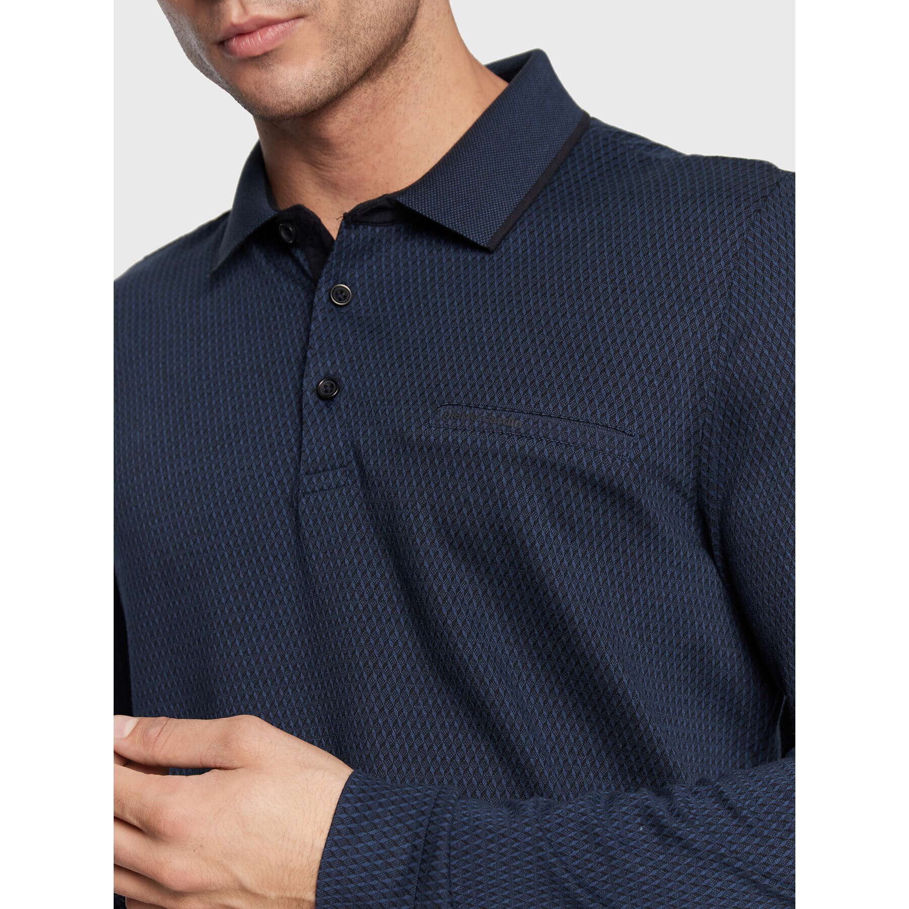 Pierre Cardin Tricou polo 30154/000/3010 Bleumarin Regular Fit - Pled.ro