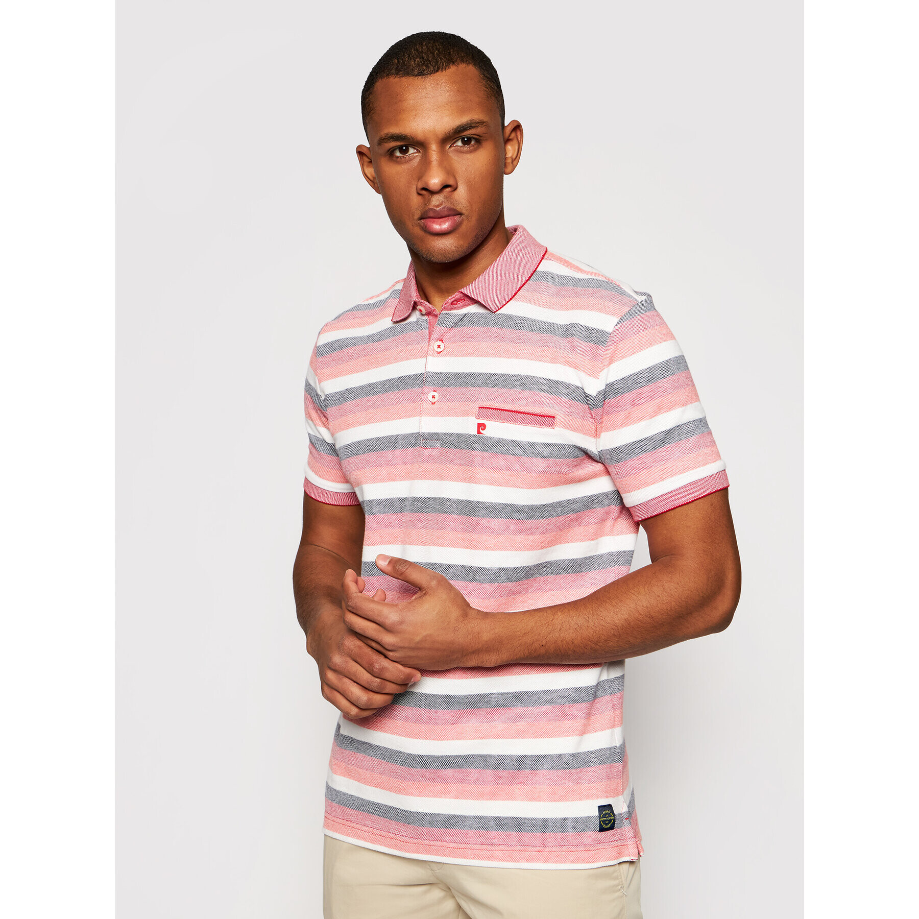 Pierre Cardin Tricou polo 52384/000/11256 Colorat Modern Fit - Pled.ro