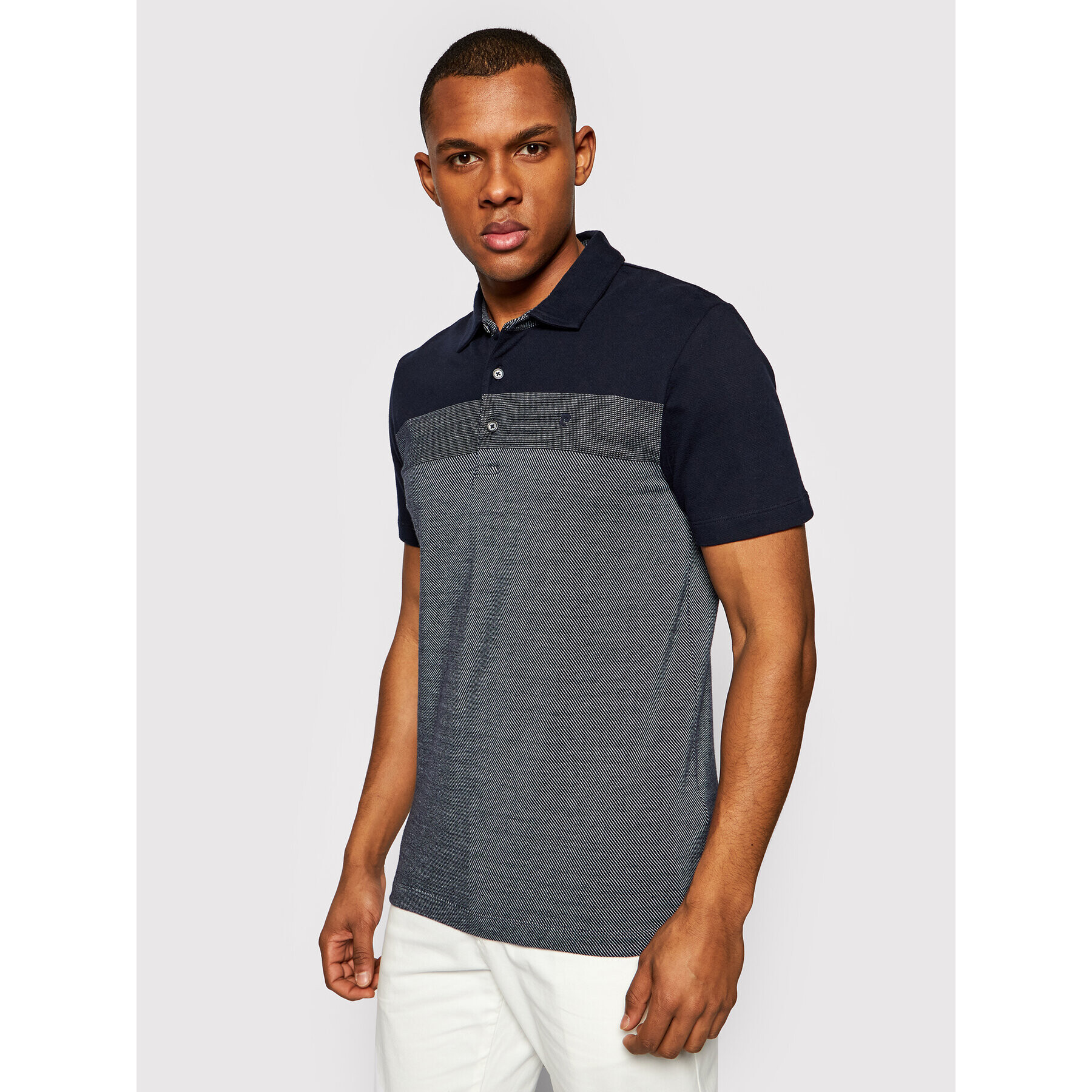 Pierre Cardin Tricou polo 52404/000/11258 Bleumarin Modern Fit - Pled.ro