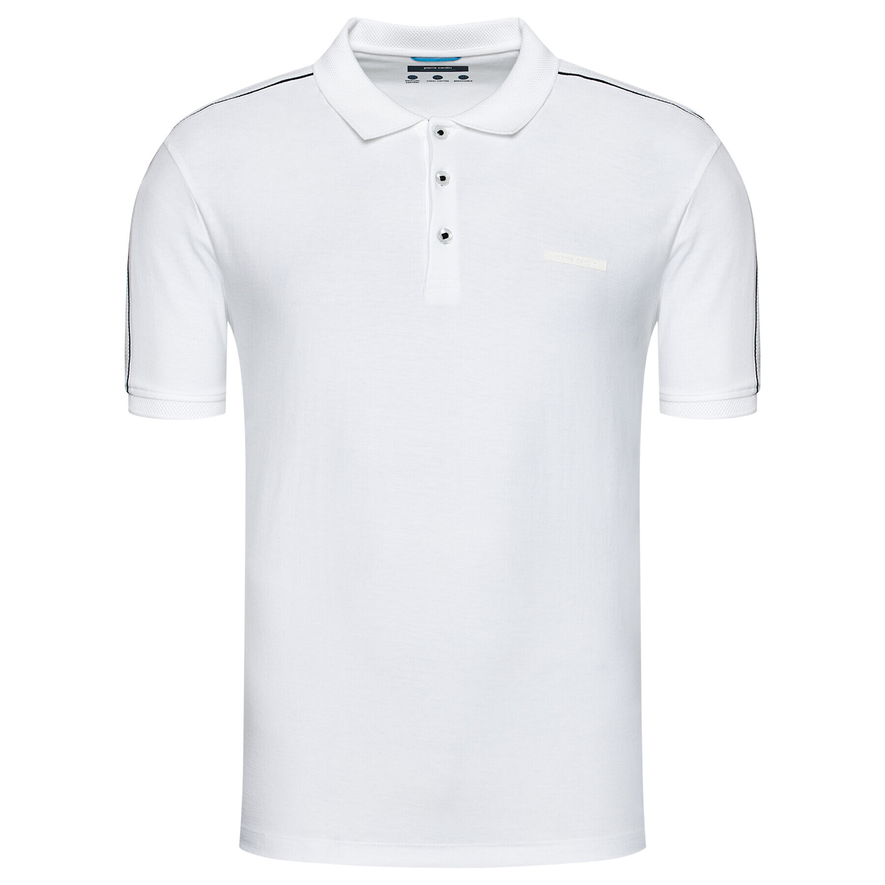 Pierre Cardin Tricou polo 52444/000/11262 Alb Regular Fit - Pled.ro