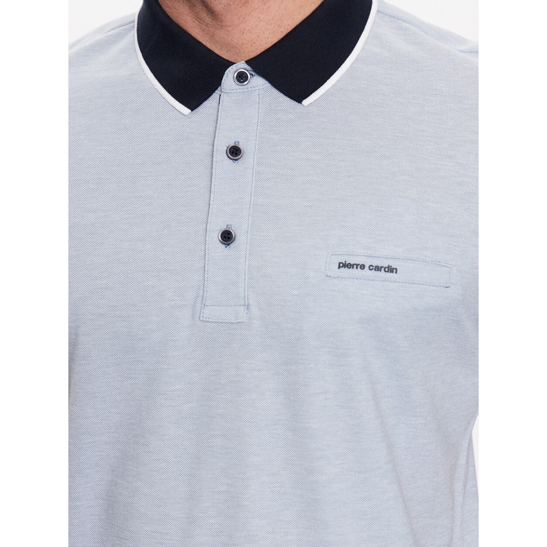 Pierre Cardin Tricou polo C5 20514/000/2031 Albastru Regular Fit - Pled.ro