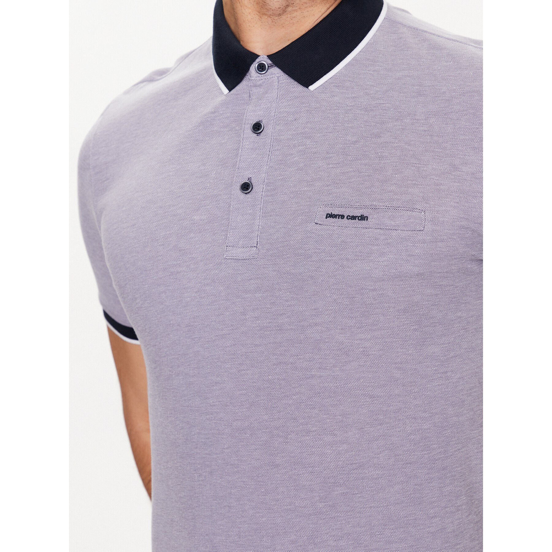 Pierre Cardin Tricou polo C5 20514/000/2031 Violet Regular Fit - Pled.ro