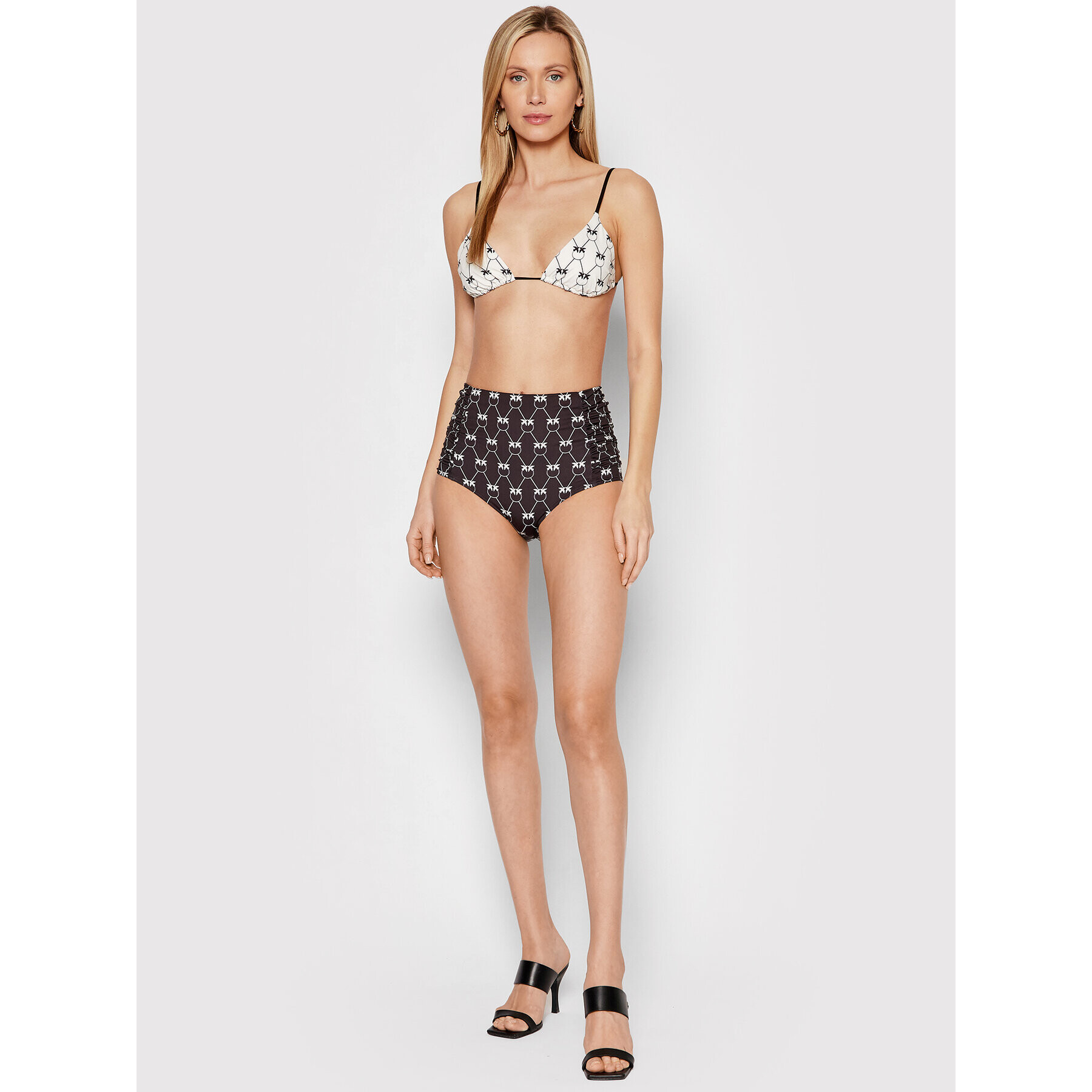 Pinko Bikini partea de jos Brasadelo 20221 BLK01 1G17FG Y7YA Negru - Pled.ro