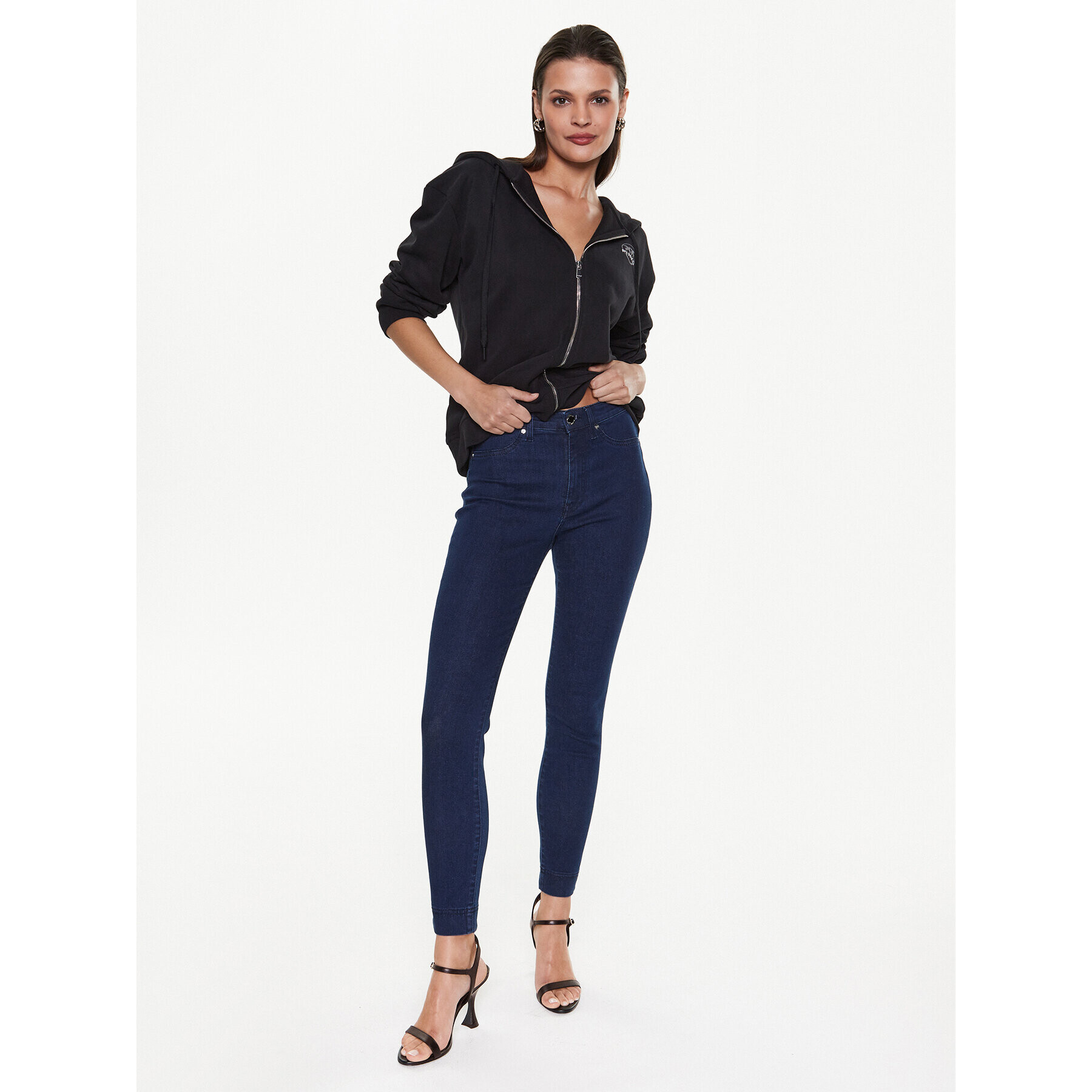 Pinko Blugi Judith 100622 A0FE Bleumarin Slim Fit - Pled.ro